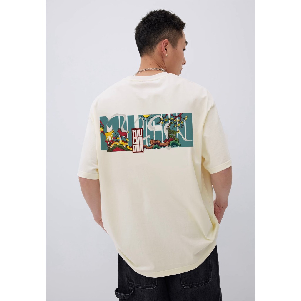 Áo thun nam form rộng 12 con giáp tuổi Mùi ( tuổi dê) ATD445 Miucho Man cotton cổ tròn ingraphic_thumbnail_2