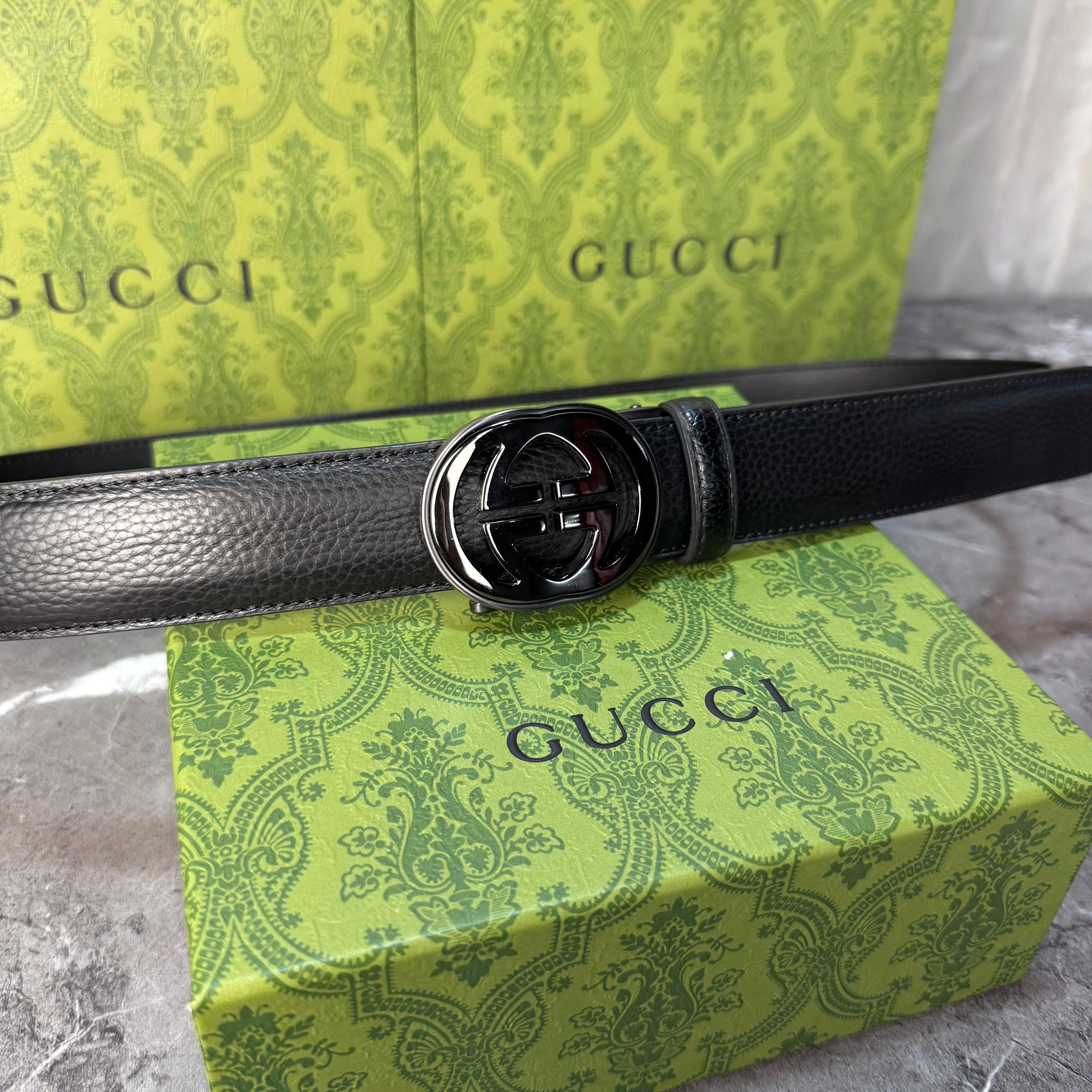 Thắt lưng Gucci Signature Leather Belt with Double G Buckle_thumbnail_6