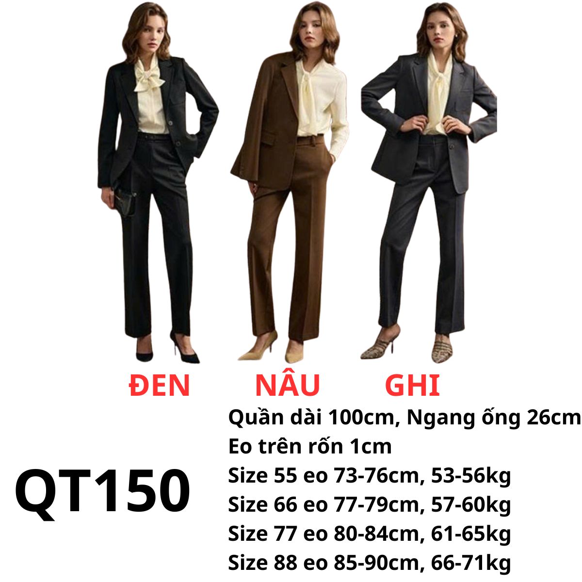 QT150 Quần tây Hàn