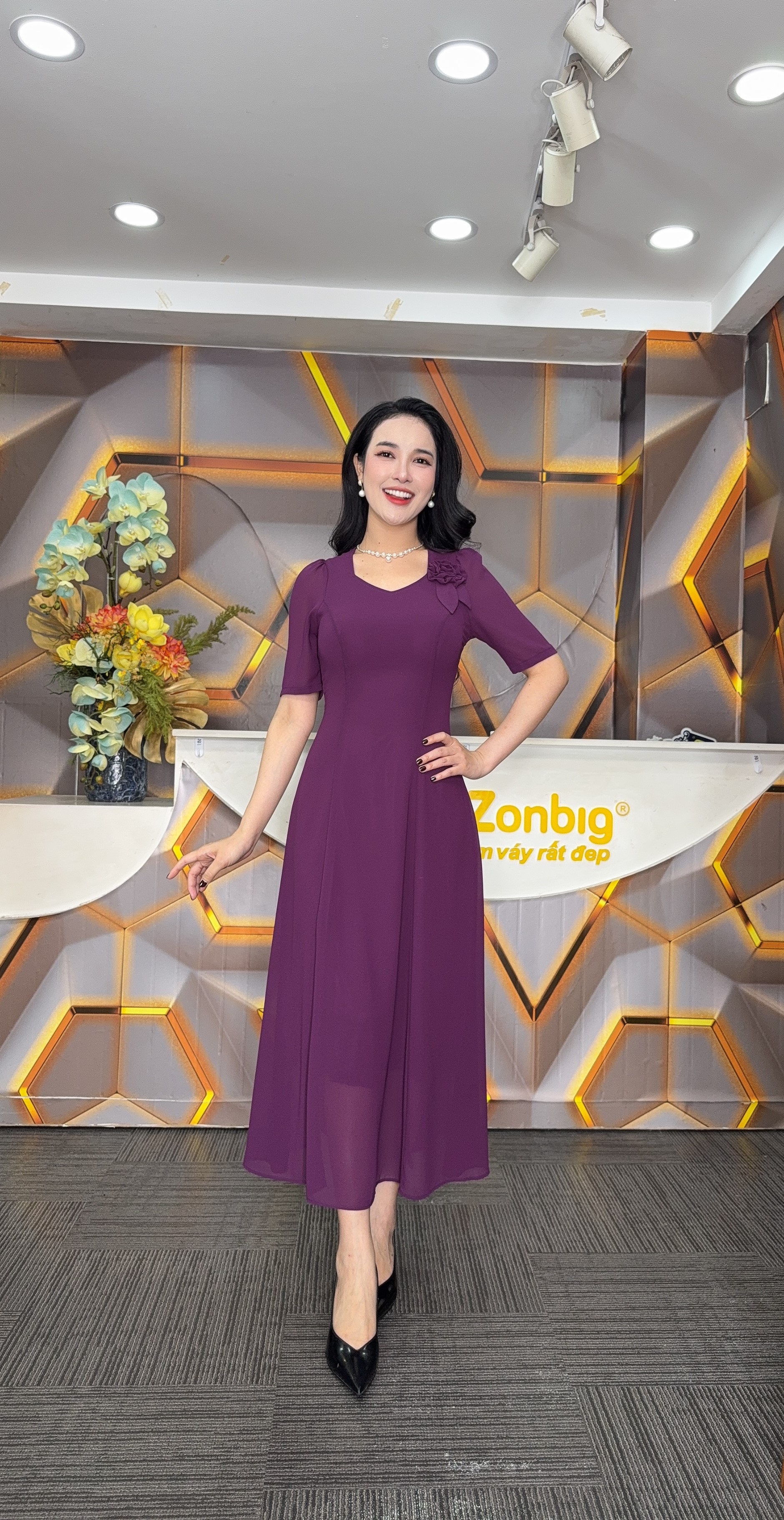 Đầm suông - Y1979 - Thương hiệu Zonbig_thumbnail_4