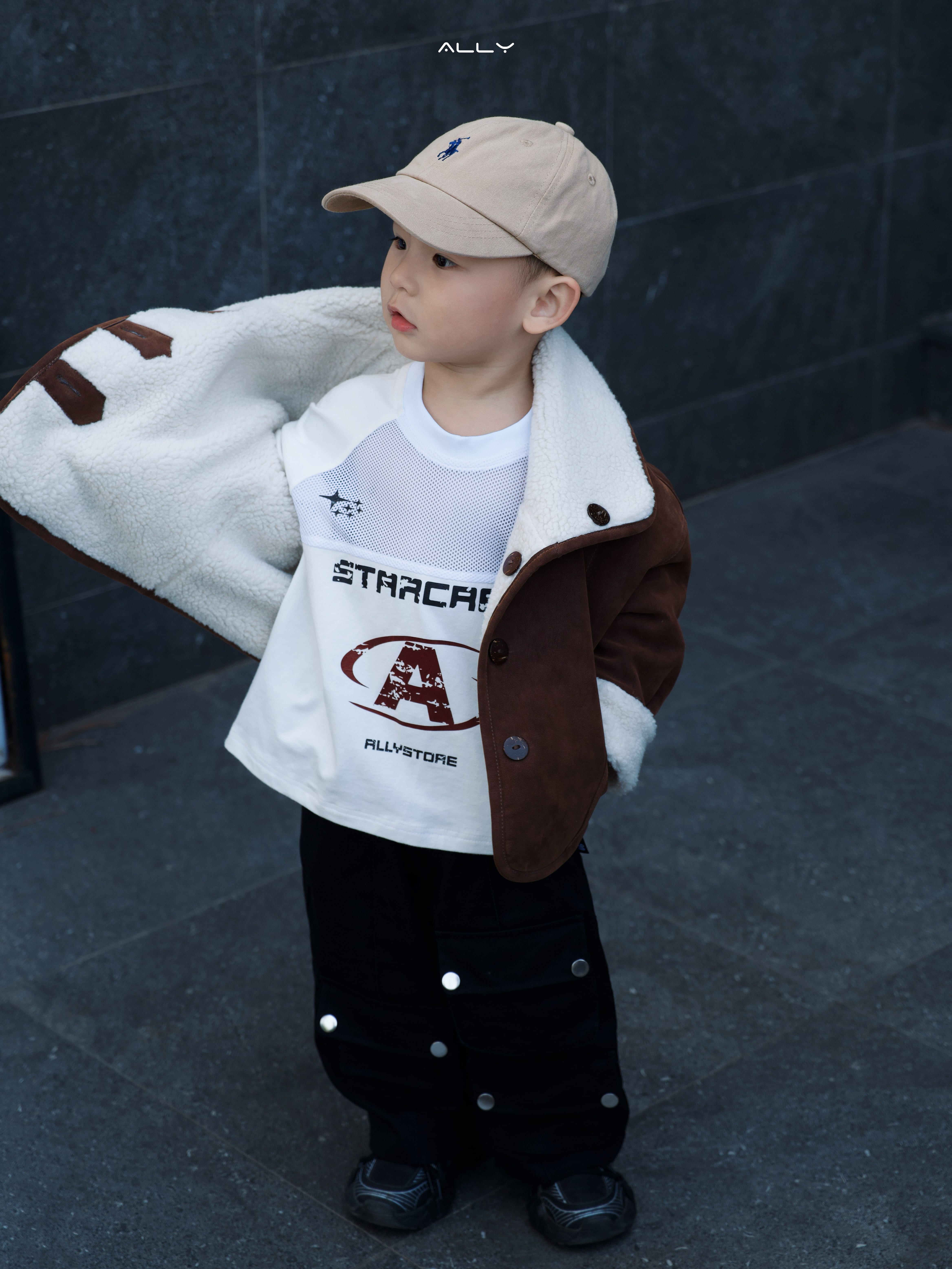 Áo khoác da lộn mix lông 2 mặt cho bé – Ấm áp & sành điệu_thumbnail_2