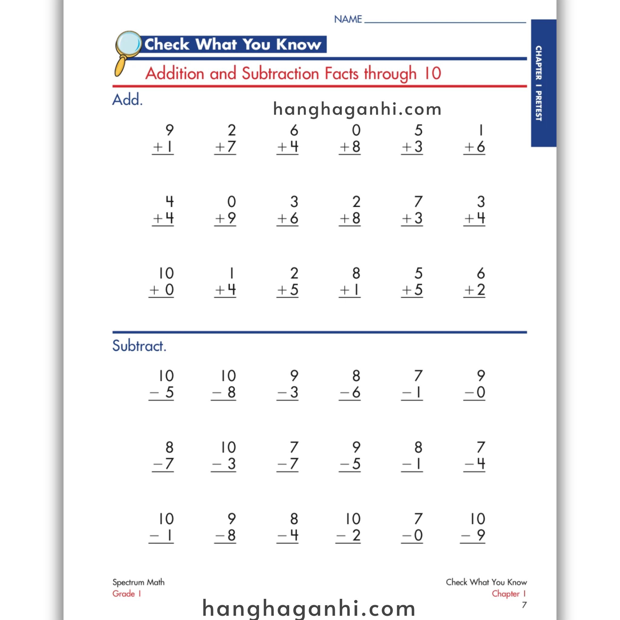 Spectrum Math Workbook Grade 1- Sách Toán Tiếng Anh cho bé lớp 1_thumbnail_14