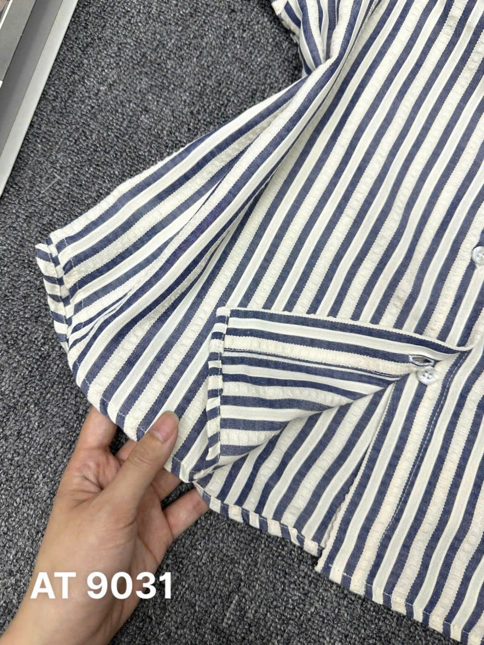 Áo sơ mi sọc có túi kiểu bigsize AT9031 dành cho nàng béo mập từ 55-90kg_thumbnail_22