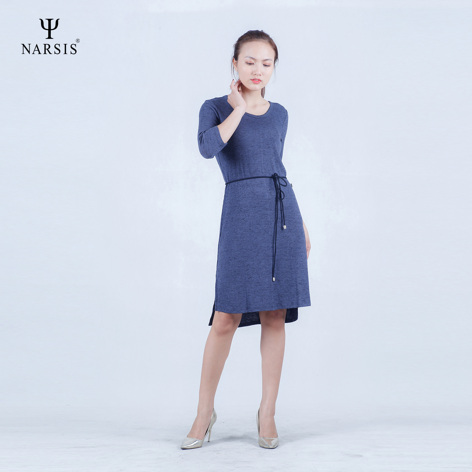 VÁY NỮ B7015 NARSIS VẢI LEN COTTON ẤM ÁP, THOÁNG MÁT, GIỮ ẤM TỐT, MỀM MẠI, GIỮ ẤM TỐT, MỀM MẠI