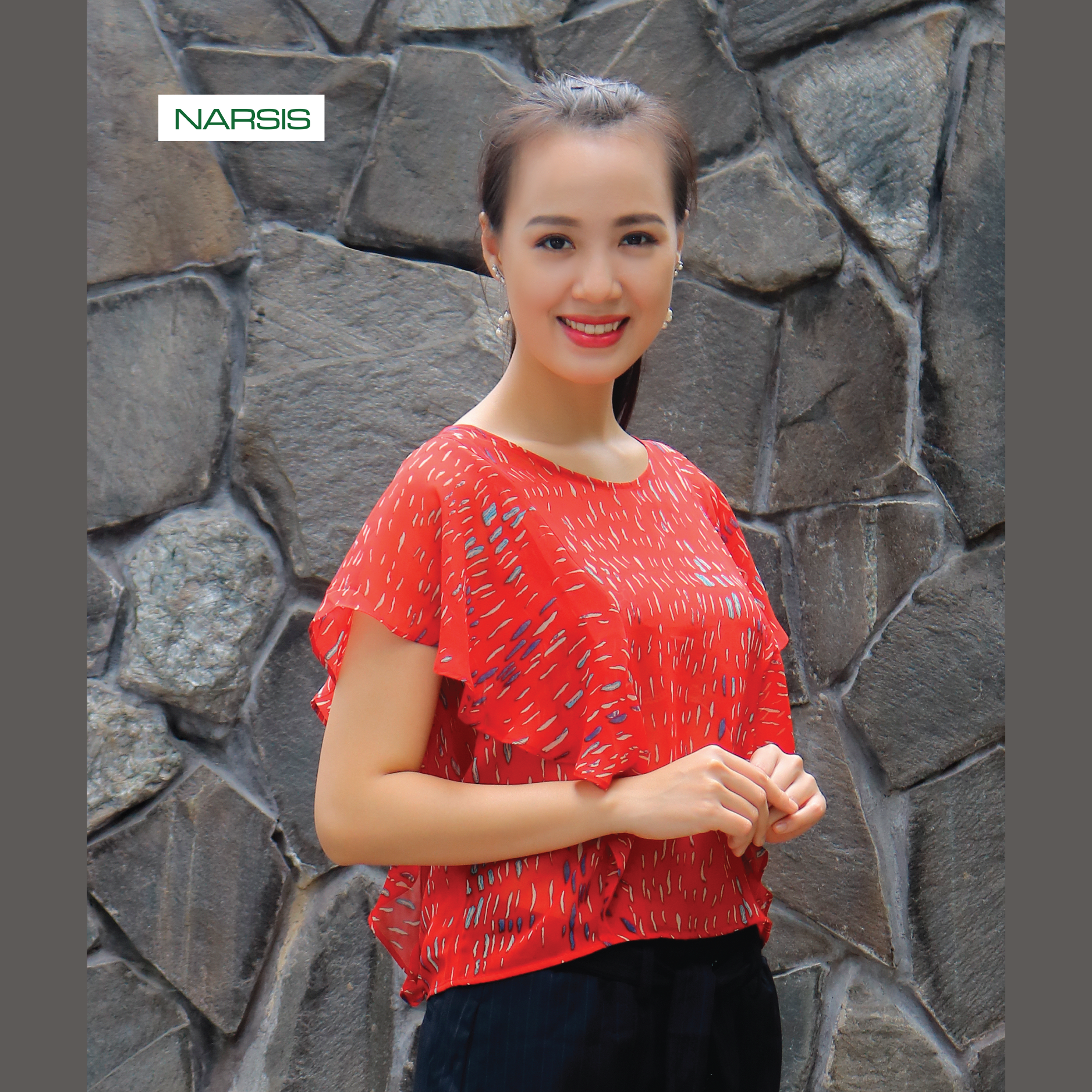 ÁO KIỂU NỮ L9001 NARSIS VẢI LEN COTTON ẤM ÁP, THOÁNG MÁT, GIỮ ẤM TỐT, MỀM MẠI, GIỮ ẤM TỐT, MỀM MẠI_thumbnail_0