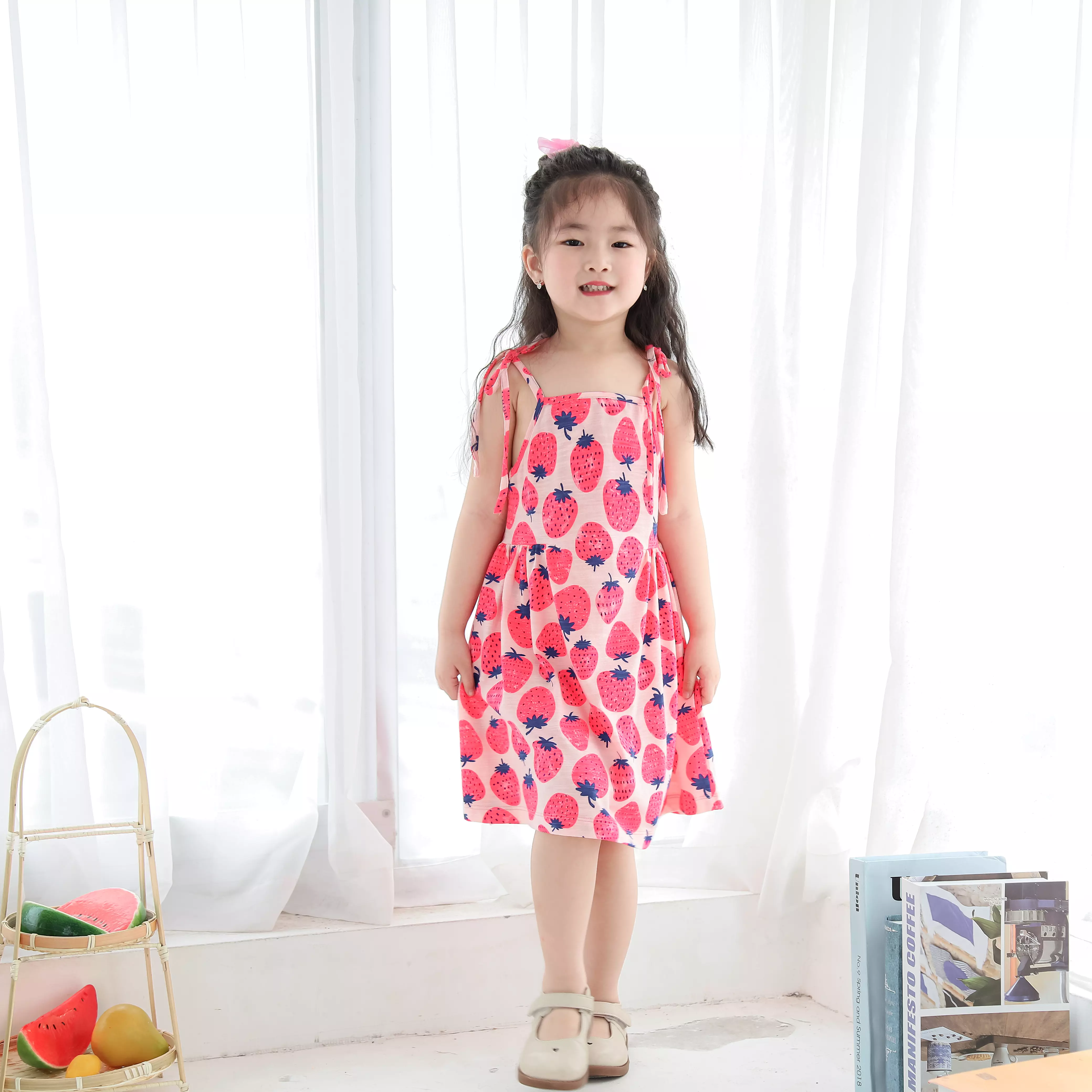 Váy thun hai dây buộc nơ vai_thumbnail_1