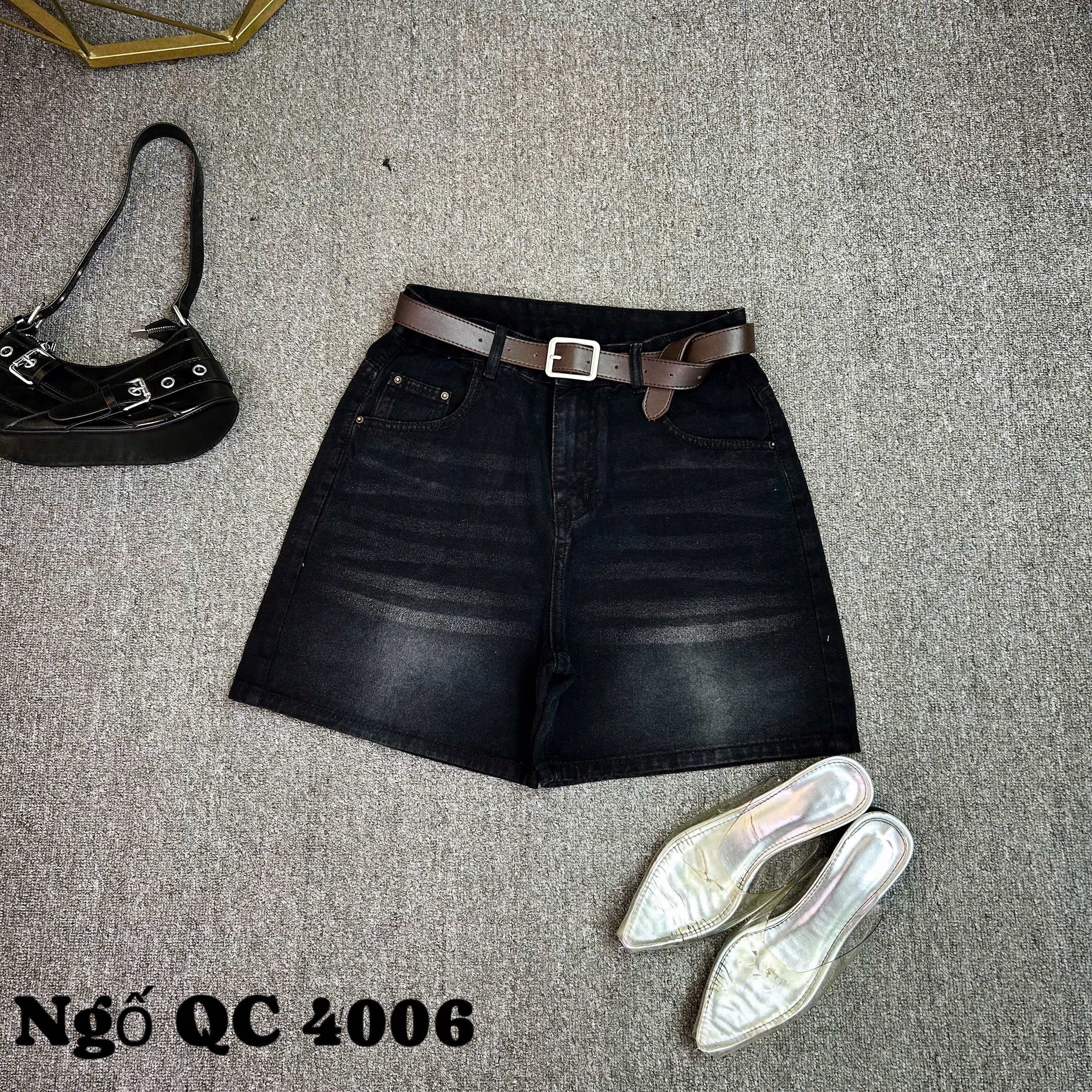 Quần jean lửng túi sau kiểu bigsize QSJ4006 dành cho nàng béo mập từ 55-90kg