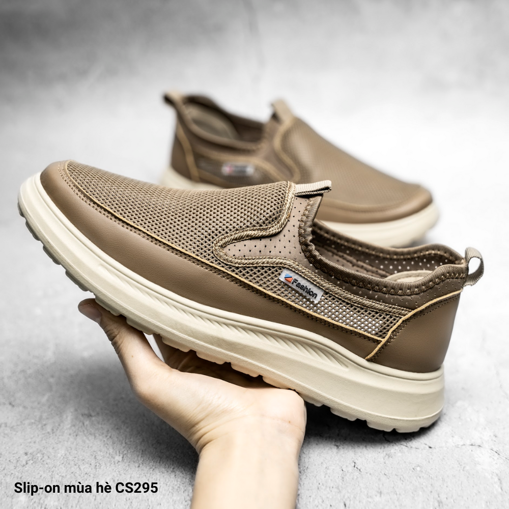 Slip-on vải thoáng khí CS295 (-1 Size )