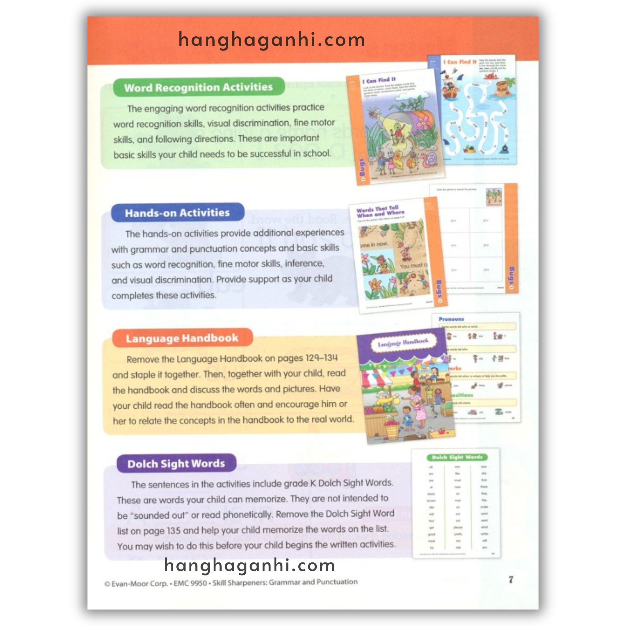 Sách Evan-Moor Skill Sharpeners Grammar and Punctuation Grade K_thumbnail_5