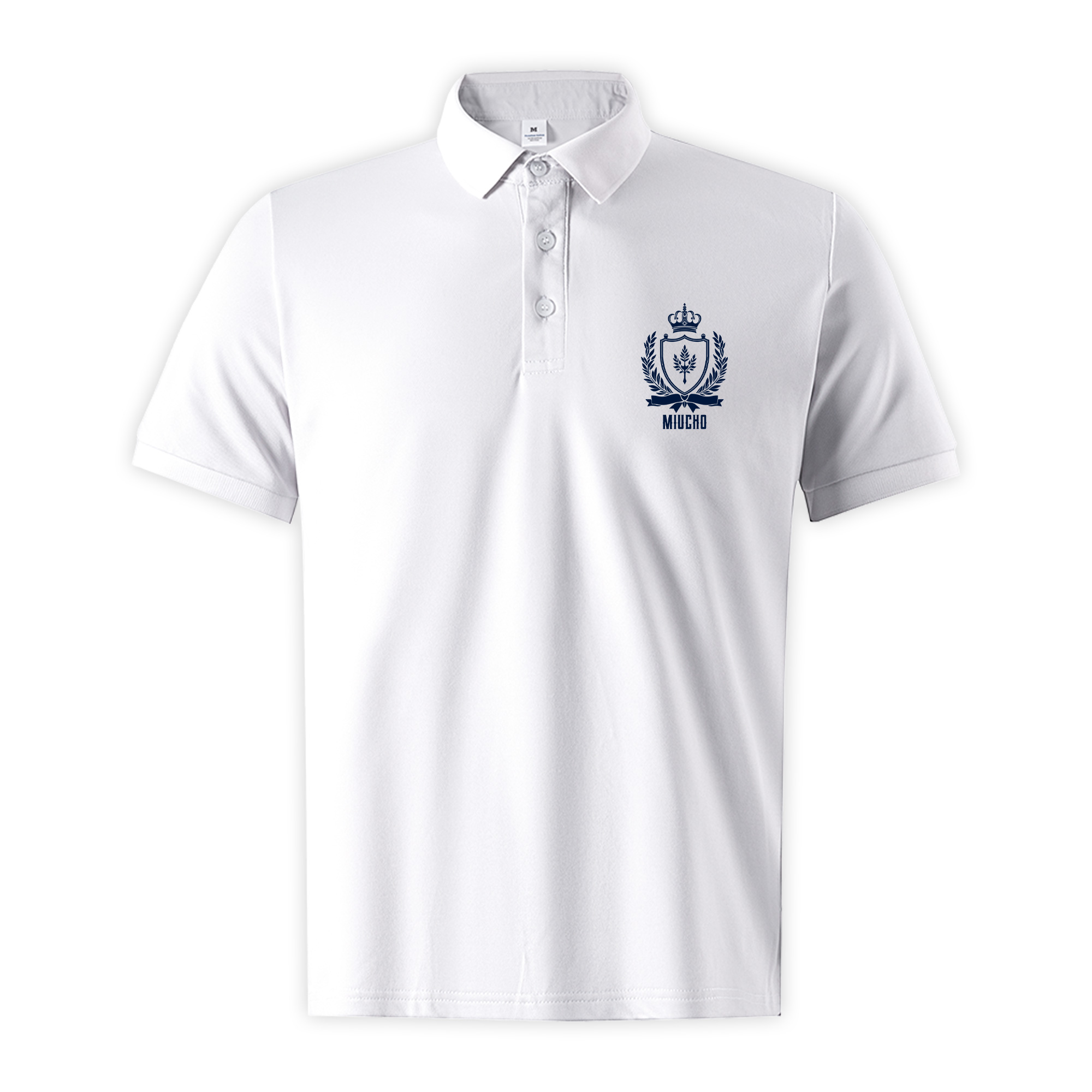 Áo polo nam local brand PLCSD2410 Miucho Iconic vải polyester bền nhẹ chống nhăn in basic_thumbnail_0