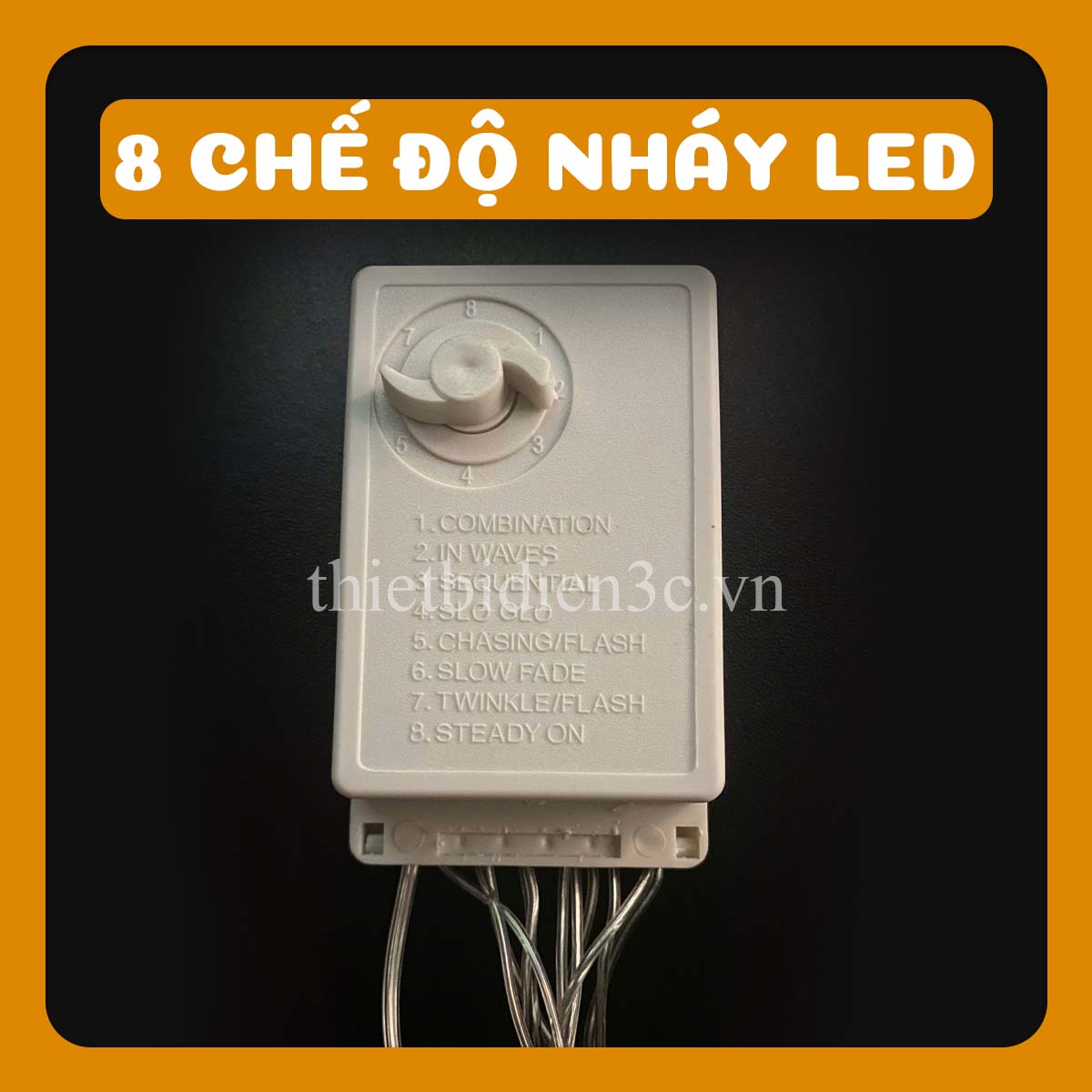 LED Đuôi Công Trang Trí Sự kiện trong nhà ngoài trời 8 chế độ nháy có kháng nước bền bỉ_thumbnail_4