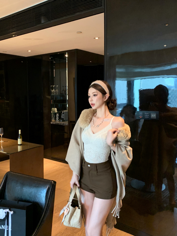 Áo Choàng Lông Cổ Thanh Lịch Cổ Điển_thumbnail_1