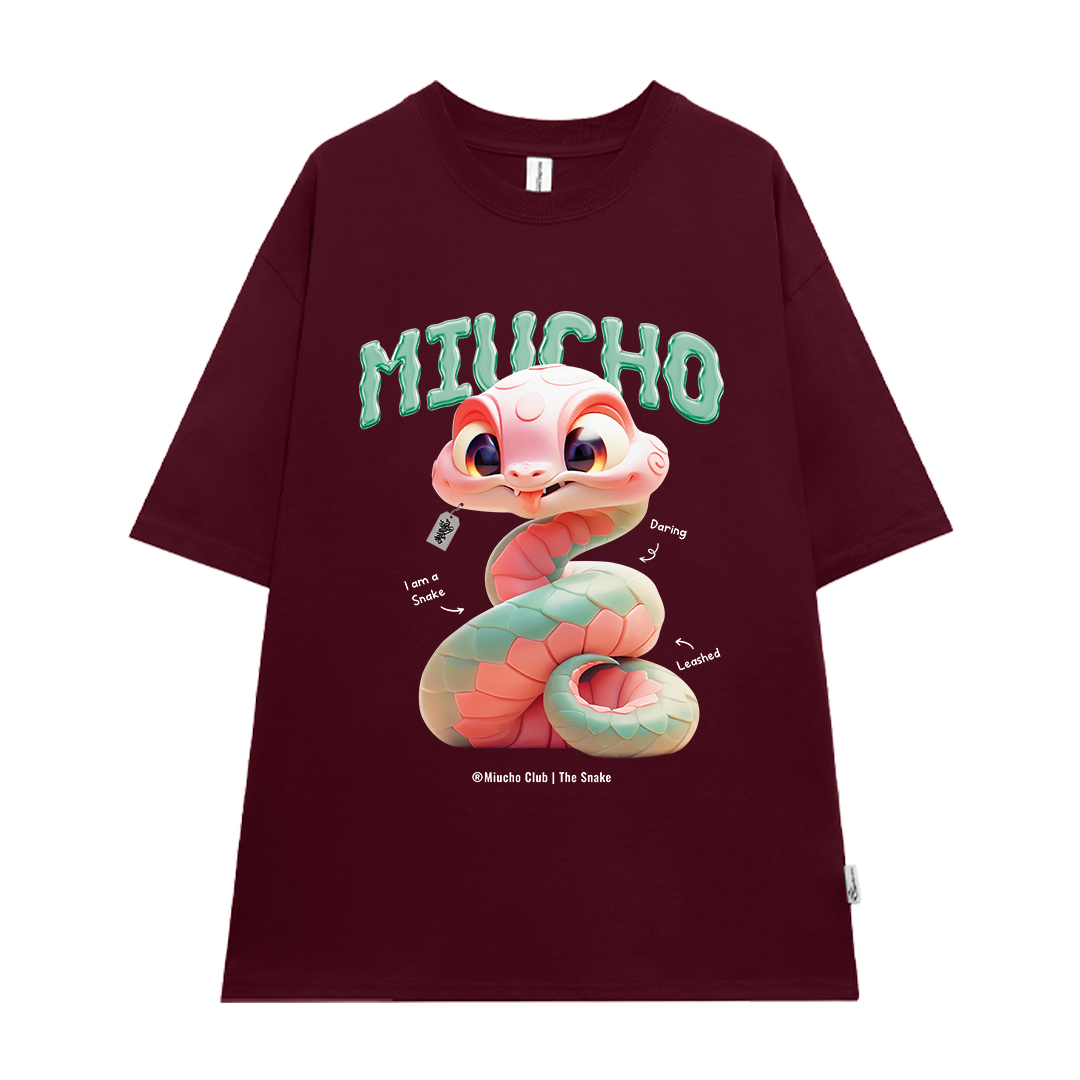 Áo thun form rộng 12 con giáp tuổi Tỵ ATD1246 Miucho tay ngắn cổ tròn in mix_thumbnail_24