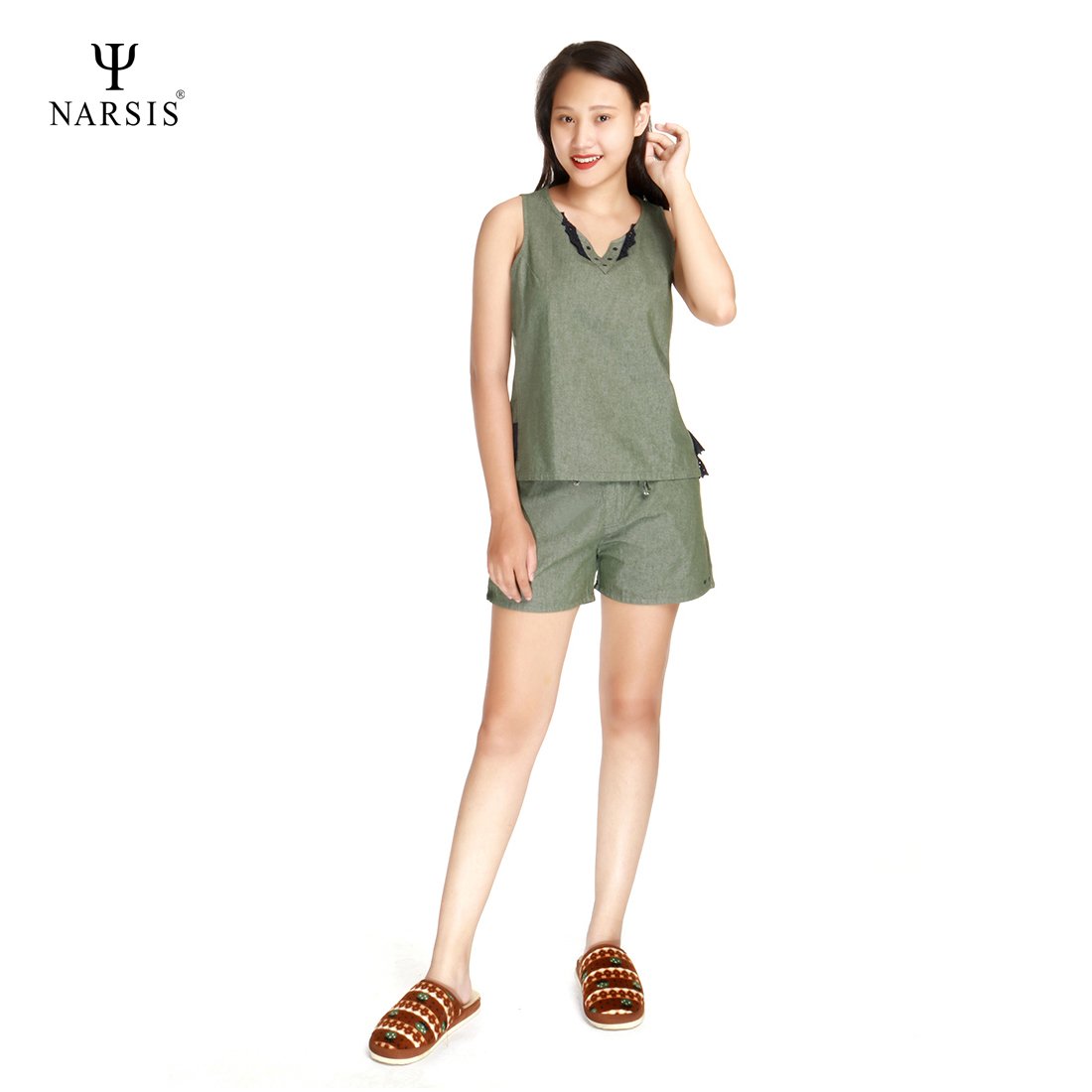 BỘ HÈ NỮ M8030 NARSIS CHẤT LIỆU JEAN BỀN BỈ, CÁ TÍNH, TRẺ TRUNG, THỜI TRANG, TRẺ TRUNG, THỜI TRANG