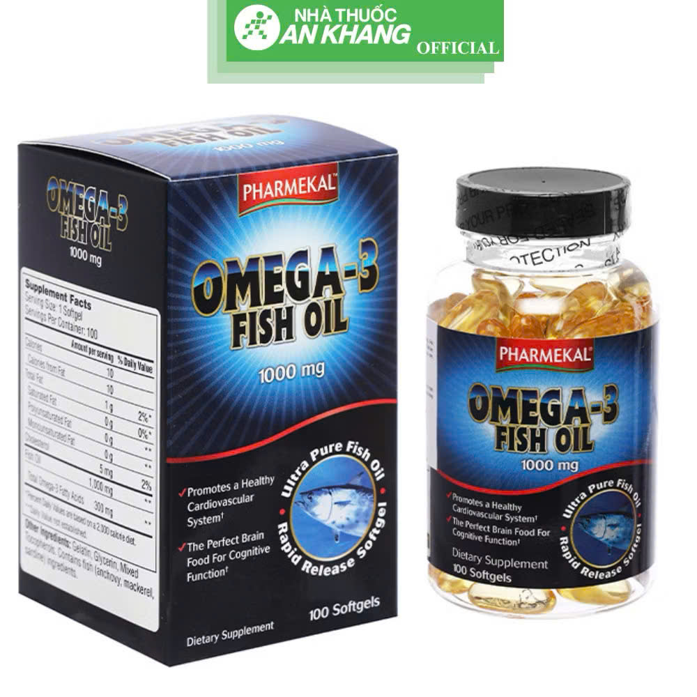 Dầu Cá Pharmekal Omega-3 Fish Oil 100 Viên_thumbnail_1