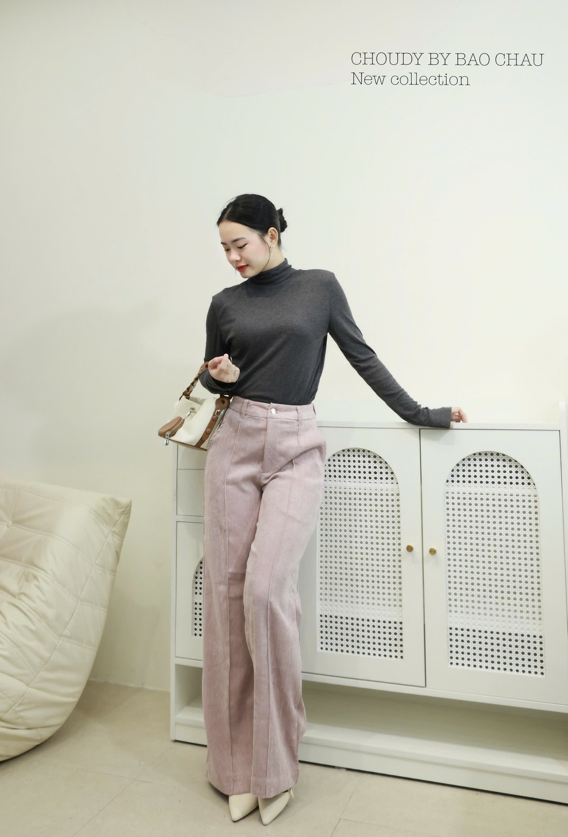 Q339 QUẦN NHUNG SUÔNG 3 MÀU