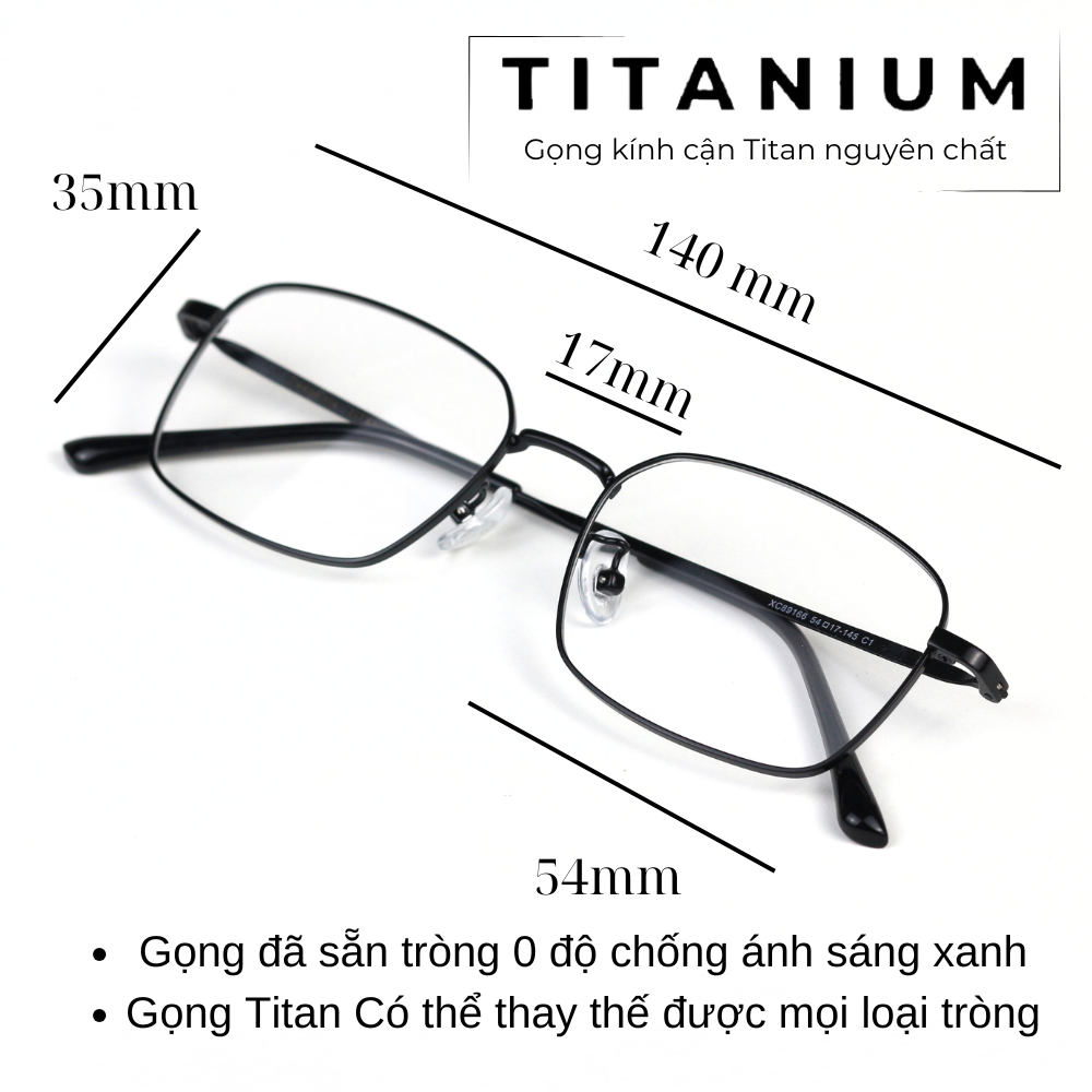 Gọng Kính Titanium Signature Classic Frame Eyewear Model DP60 Titan Black_thumbnail_10