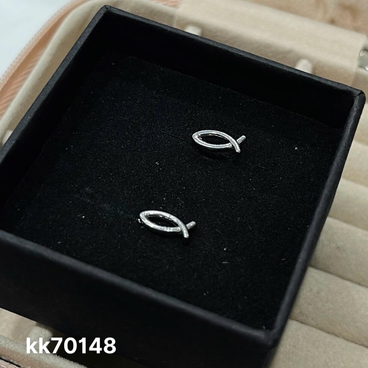 khuyên kiểu con cá viền trơn rỗng basic đít bi