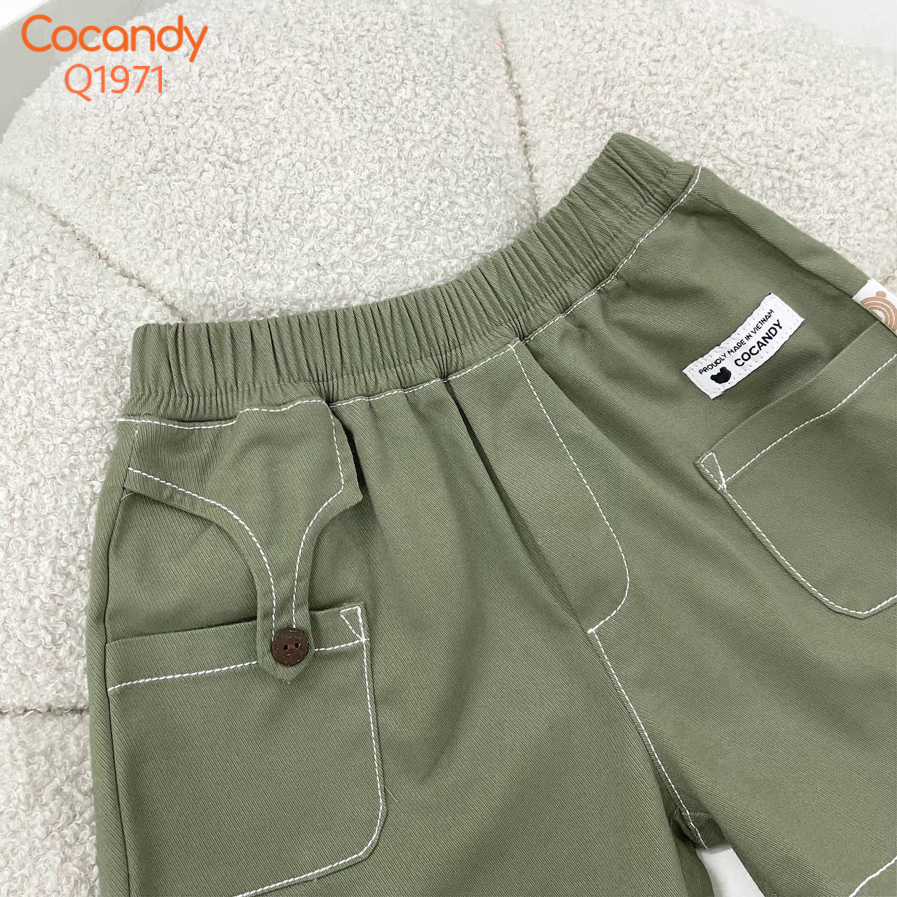 Quần cộc XANH RÊU 2 túi COCANDY_thumbnail_3