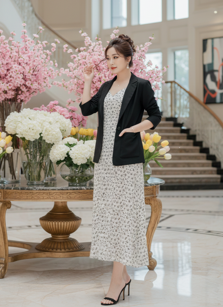 Set Bộ Đầm áo vét phong cách hàn quốc cao cấp_thumbnail_1