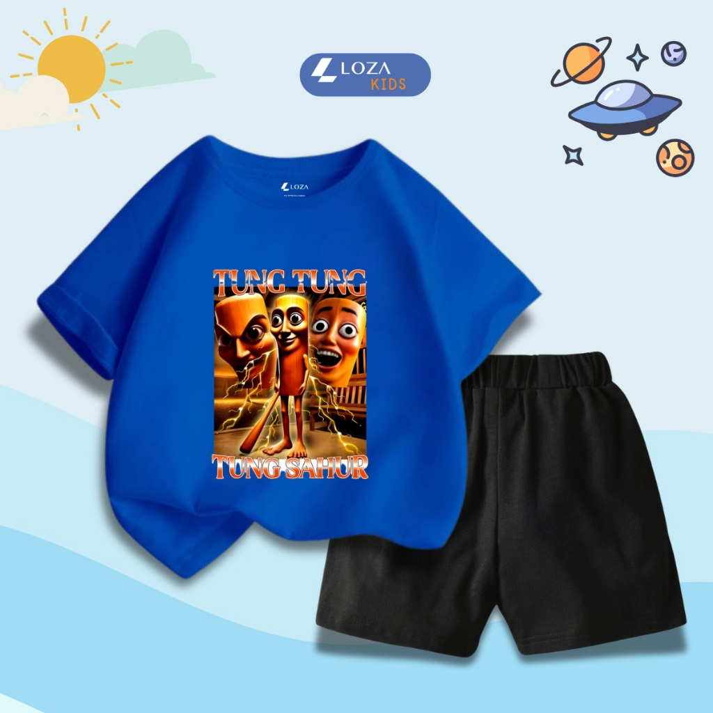 Bộ đồ bé trai in hình Tung Tung Tung Sahur -  Loza Kids SB387_thumbnail_5