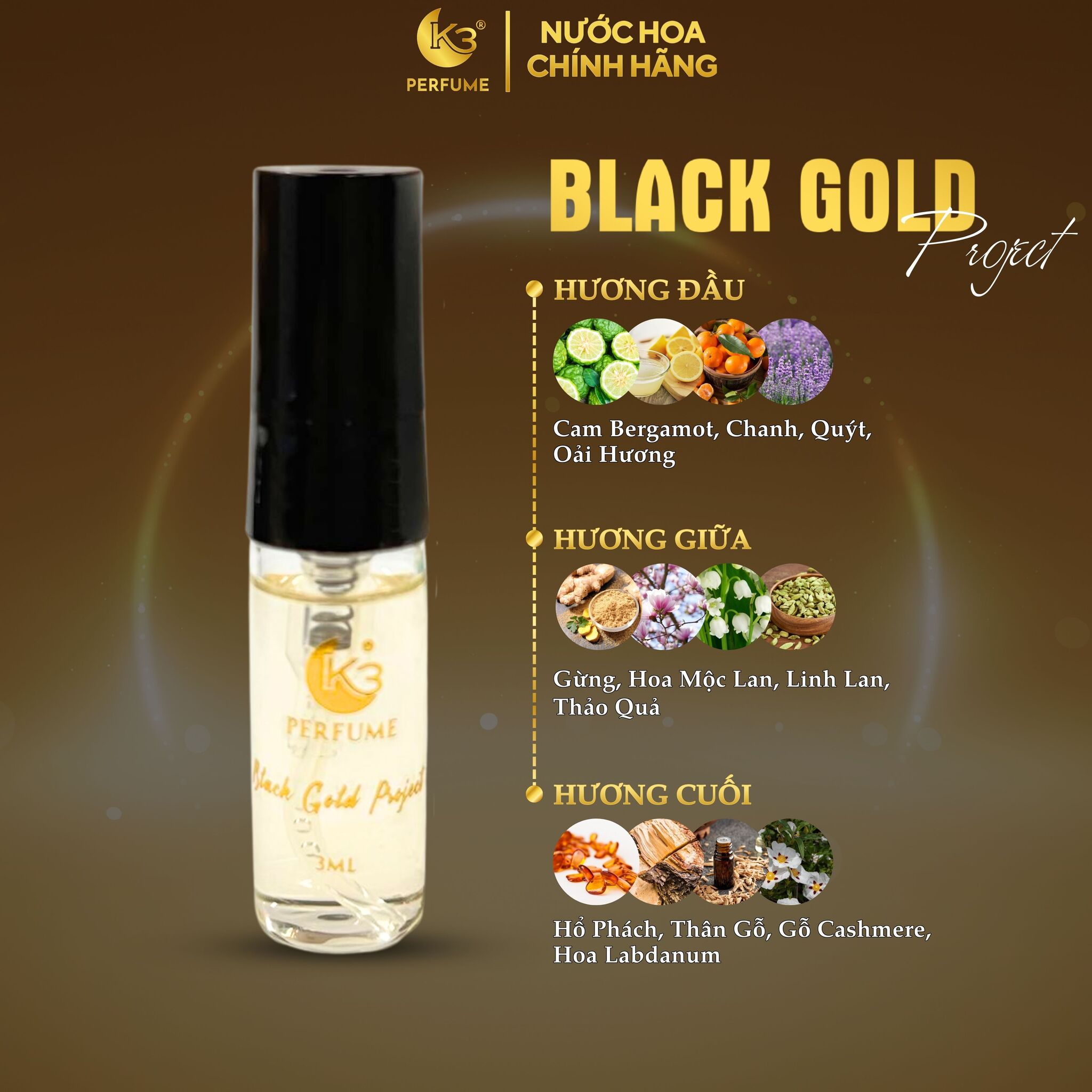 C103 - Combo Gift Test Black Gold & White Gold