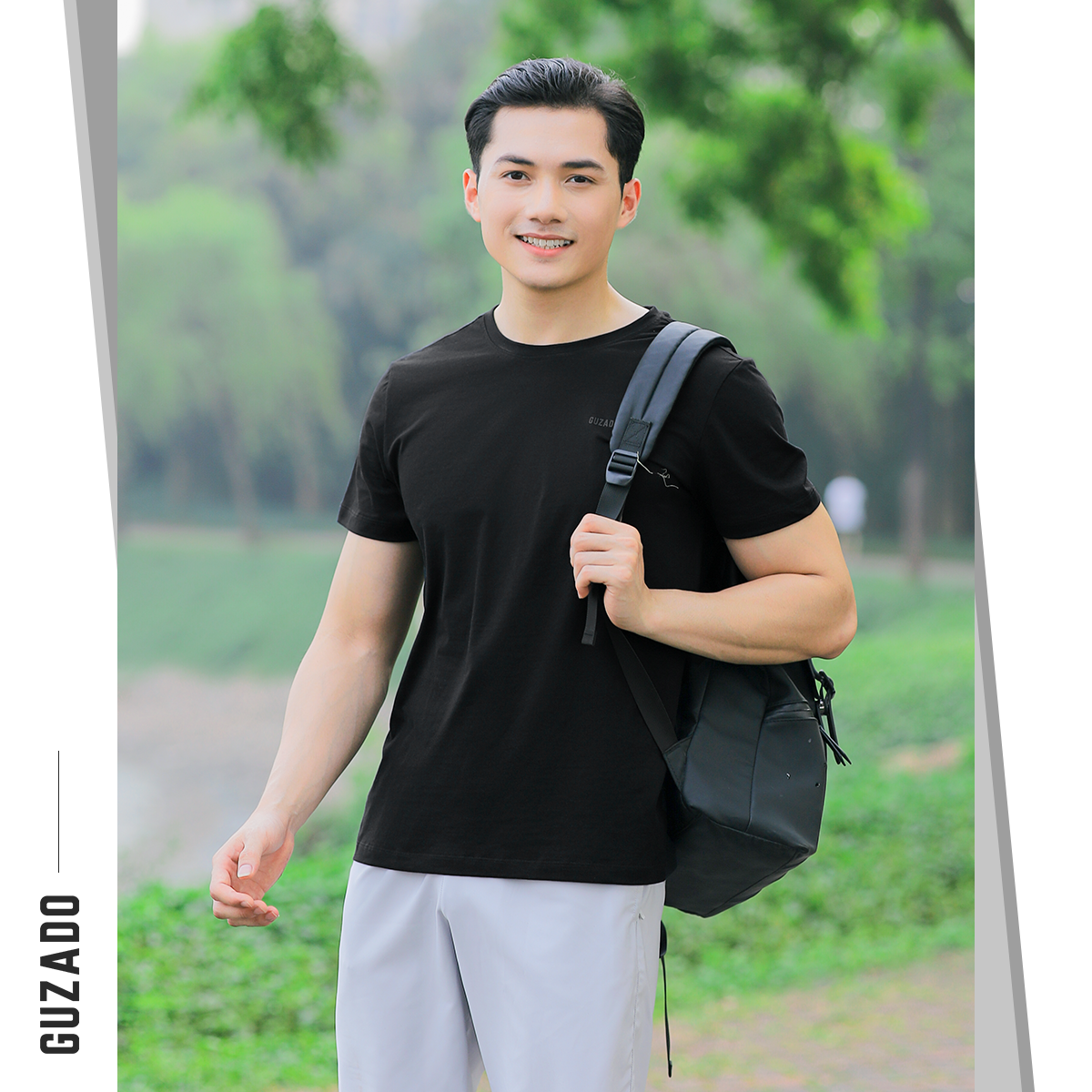 Áo thun nam Ngắn Tay Guzado,Chất Liệu Cotton Chuẩn GTS03_thumbnail_6