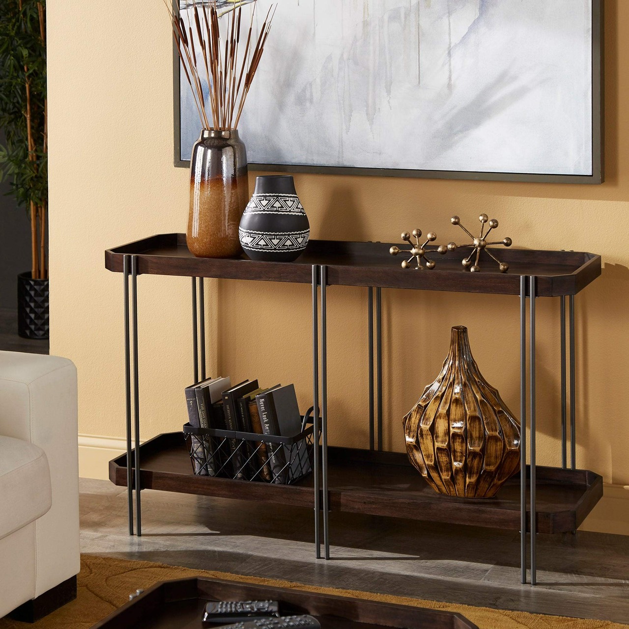 Bàn Console Mặt Khay Inspire Q màu Cherry