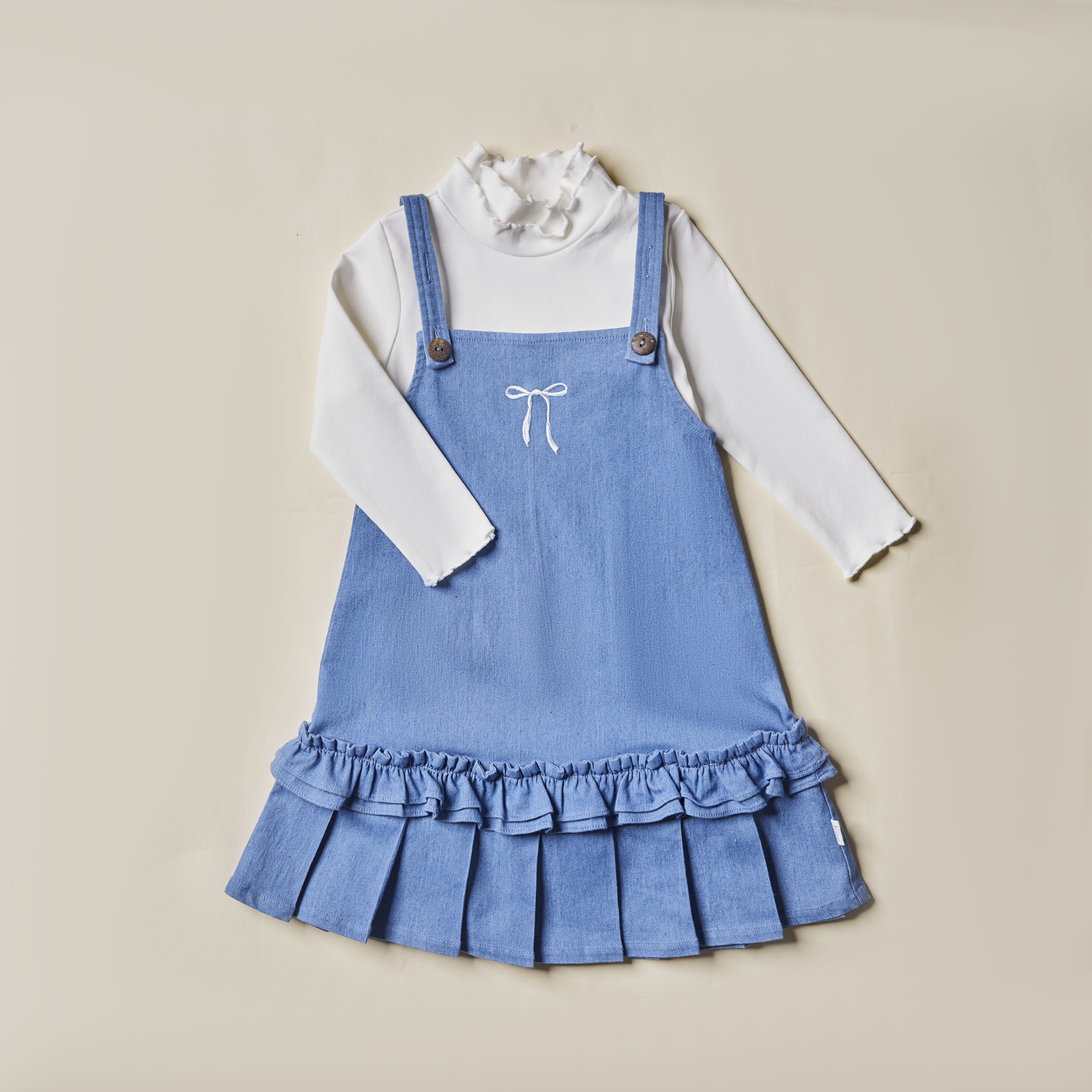 Yếm jean thêu nơ xếp ly_thumbnail_1