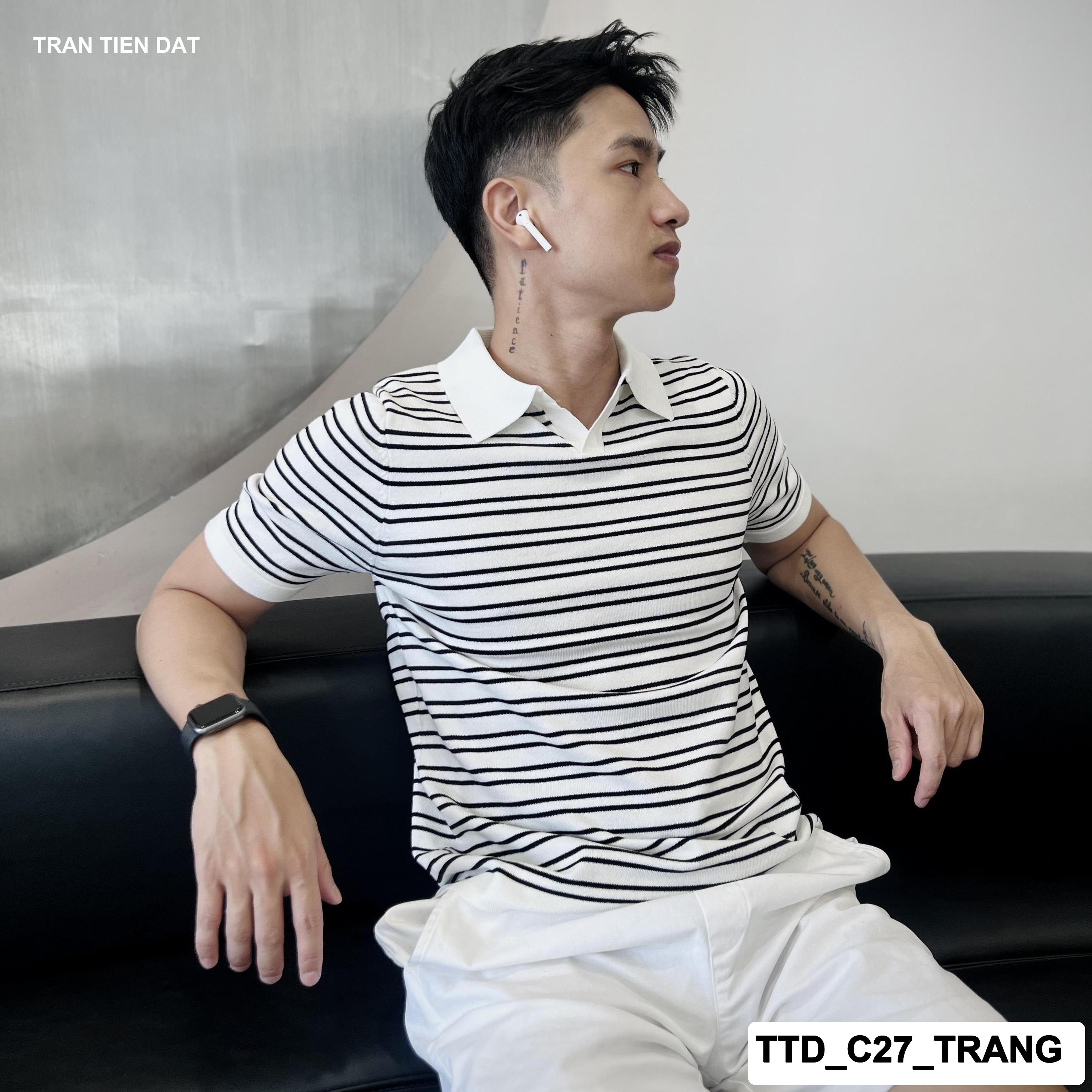 TTD_C27 - Áo polo dệt kim 2 sọc cho nam C27_thumbnail_4