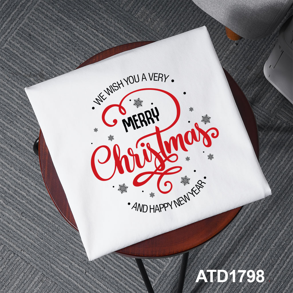 Áo phông nam giáng sinh noel form rộng cổ tròn vải cotton thoáng mát 1798 Miucho Iconic in typography_thumbnail_5