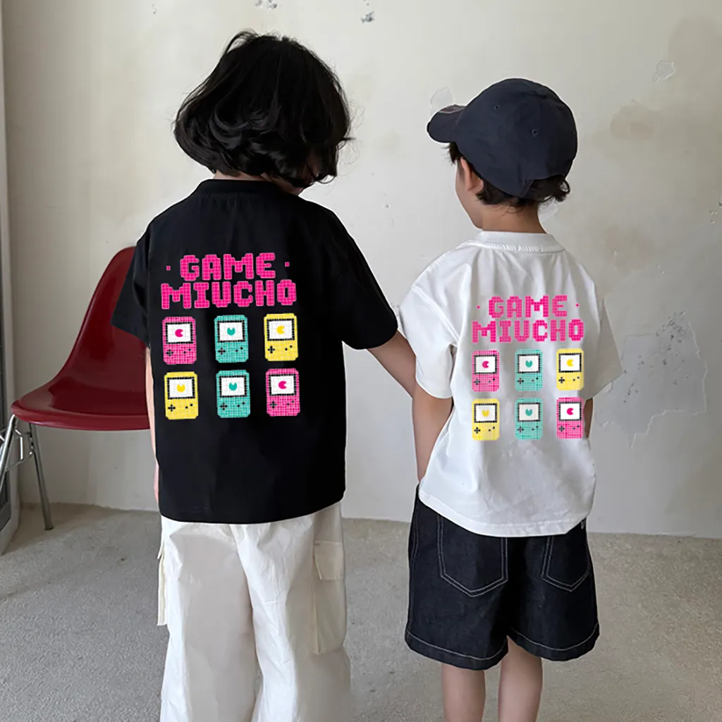 Áo thun cho bé form rộng Game Miucho 2554 vải cotton co giãn thoáng mát cổ tròn in mix_thumbnail_4