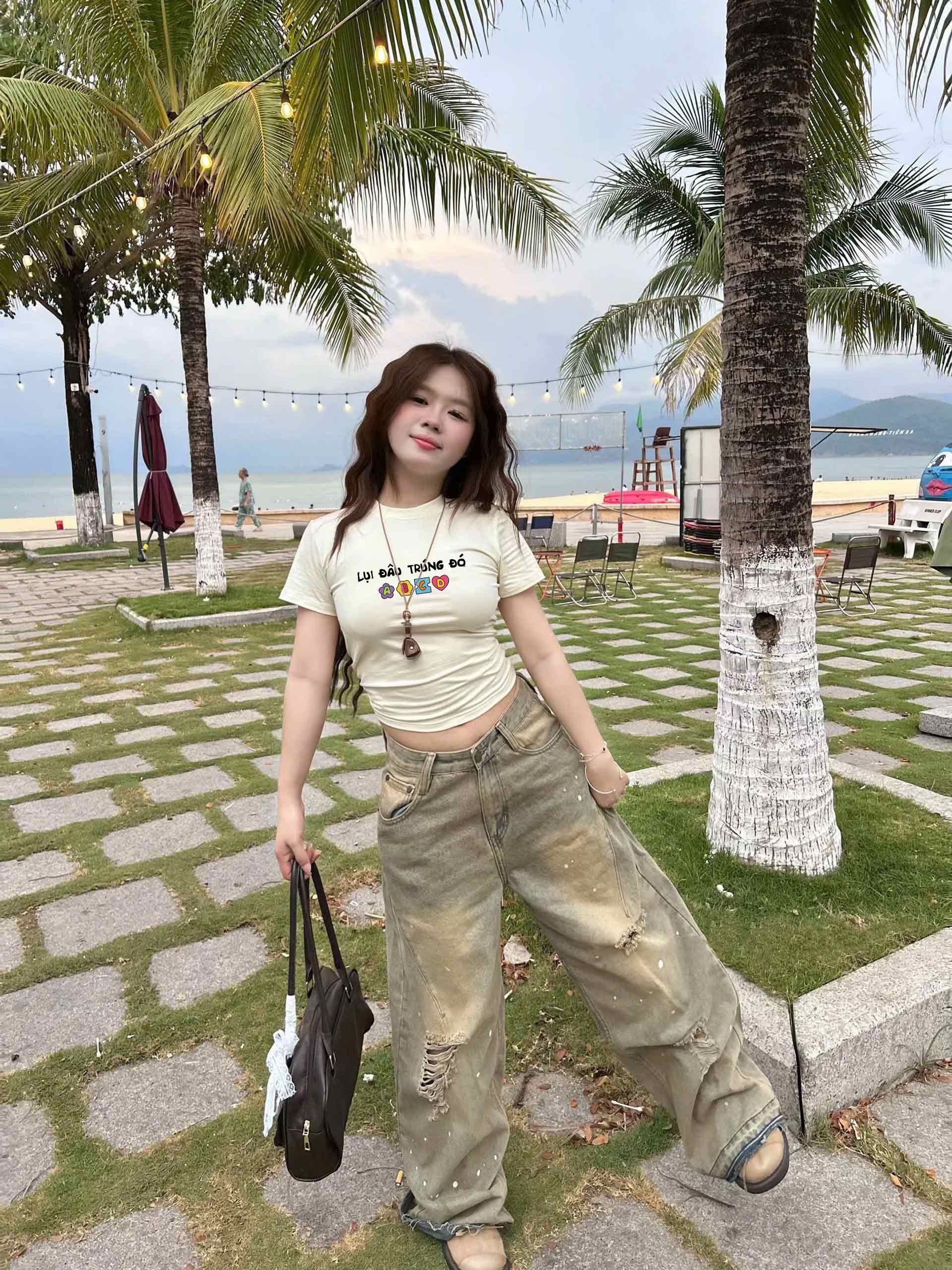 Áo thun baby tee dễ thương ABD2385 Miucho chất vải cotton co giãn thoáng mát cao cấp in Typography_thumbnail_3