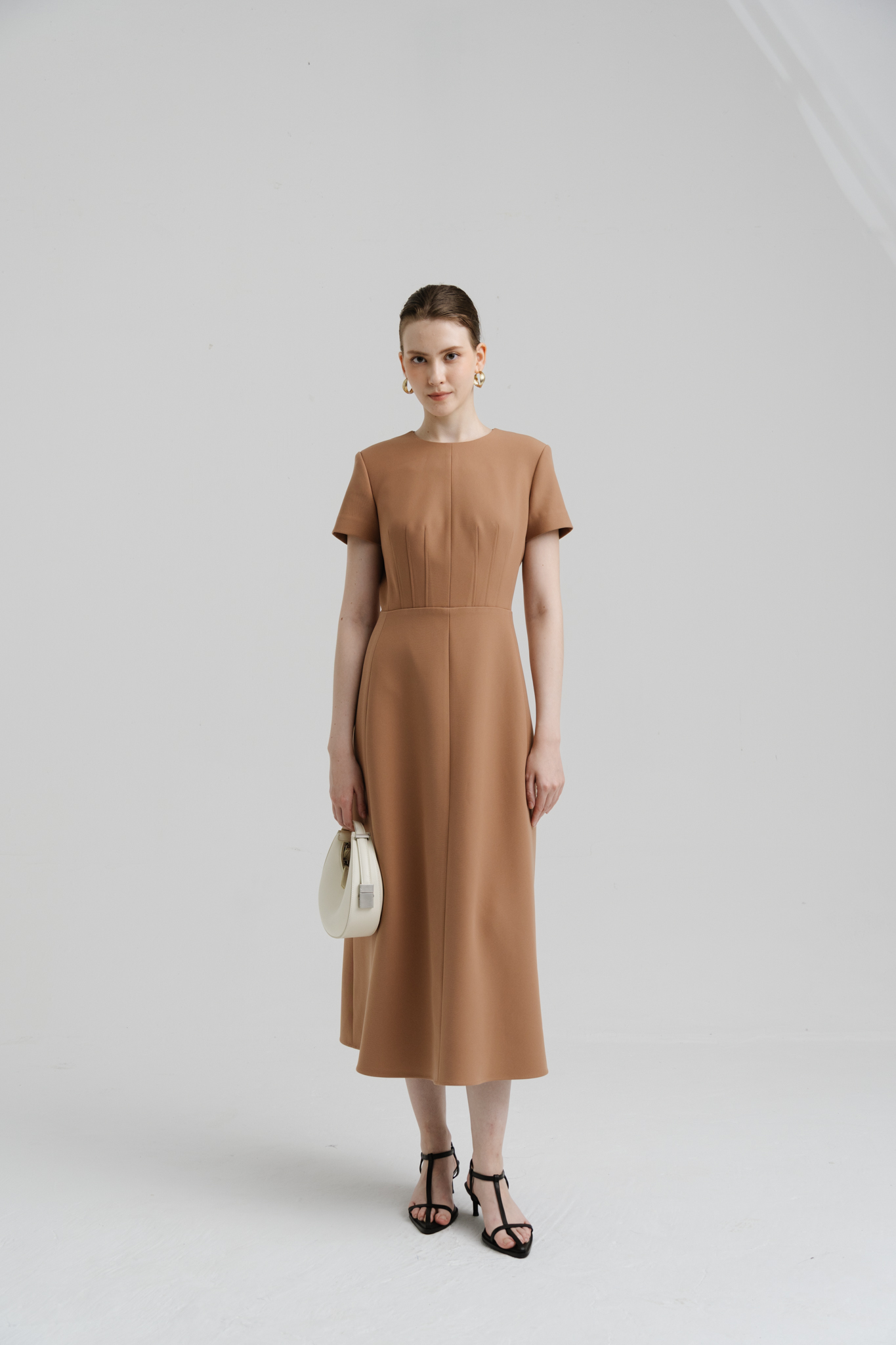 đầm xòe liền sườn, diễu 3 ly thân trước ( soul dress)_thumbnail_0