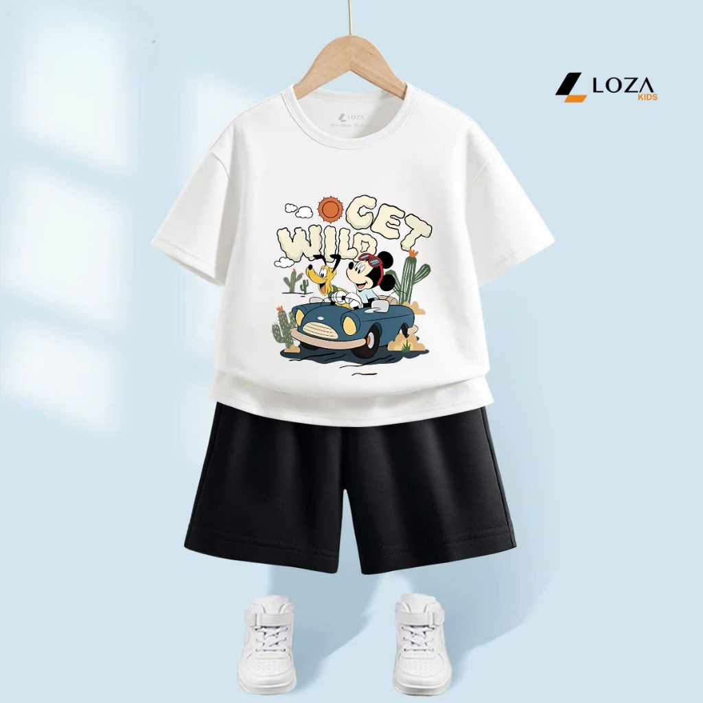 Bộ quần áo bé trai in hình 'Mickey Get Wild' - Loza G0314_thumbnail_5