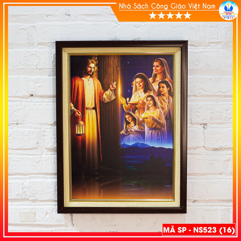 Tranh Canvas cao cấp Gia Đình Thánh Gia mẫu 1 - Quà tặng Công Giáo - In hình theo yêu cầu - NS523-9_thumbnail_0