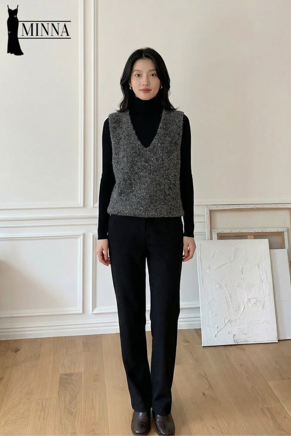 Classic Wool Knit Vest - MA033