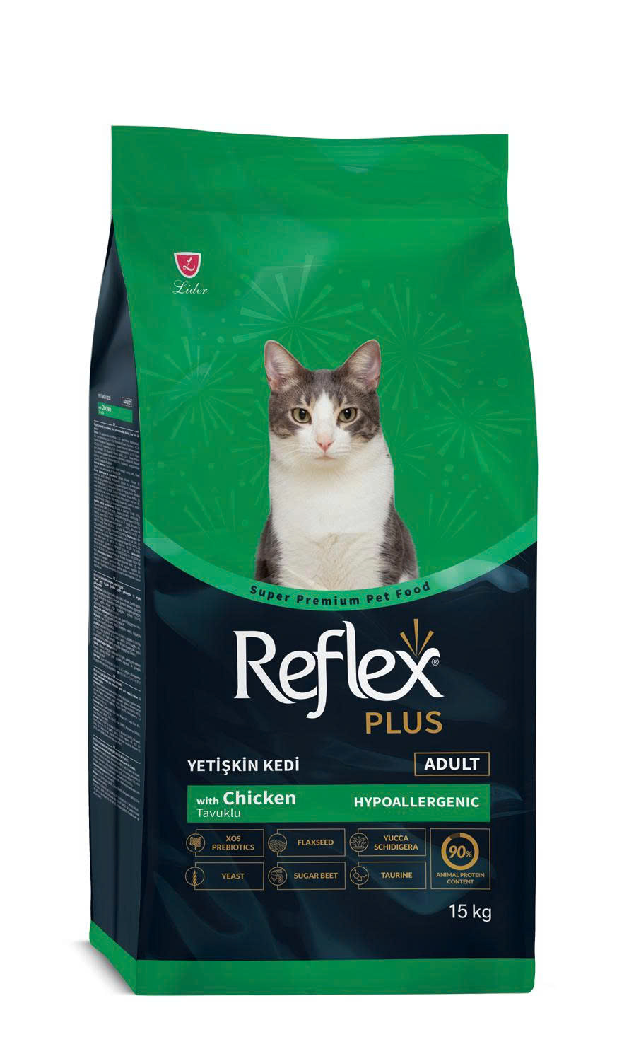 Thức ăn cho mèo REFLEX PLUS ADULT CAT FOOD CHICKEN (Thịt gà) 15KG
