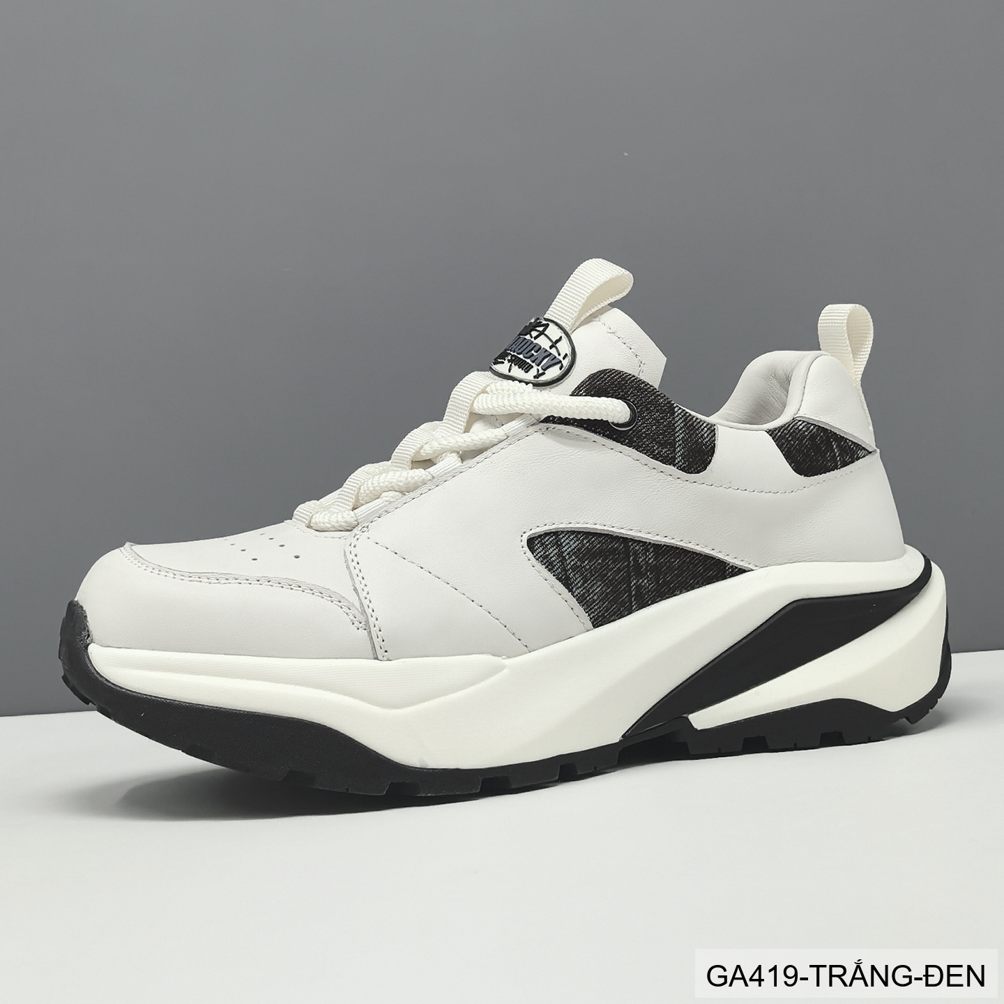 GA419 - Giày Sneaker Nam Đế Dày Tăng Chiều Cao Phong Cách Casual Thể Thao