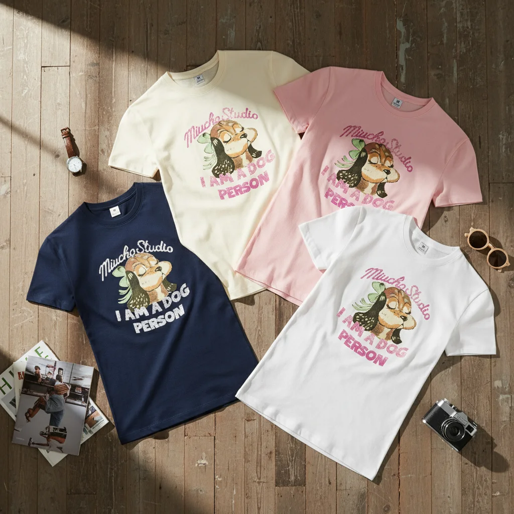 Áo baby tee nữ ôm body hack dáng Beezy vải visco thoáng mát cún in mix dễ thương 3020_thumbnail_7