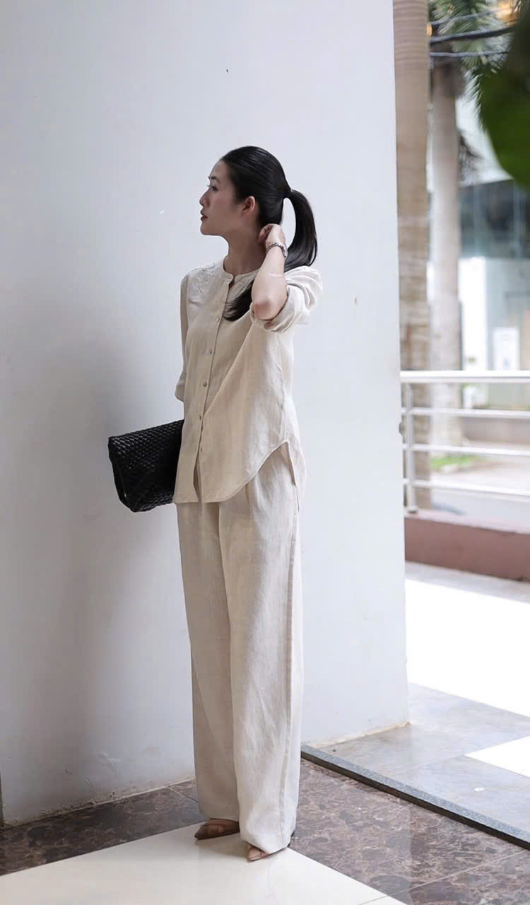 Áo somi cổ tàu ( KEM )_thumbnail_3