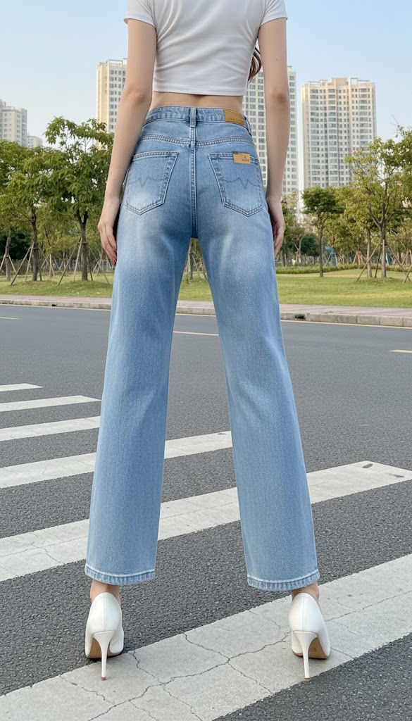 Quần Jean ống rộng Basic Túi thiêu 1s_thumbnail_3