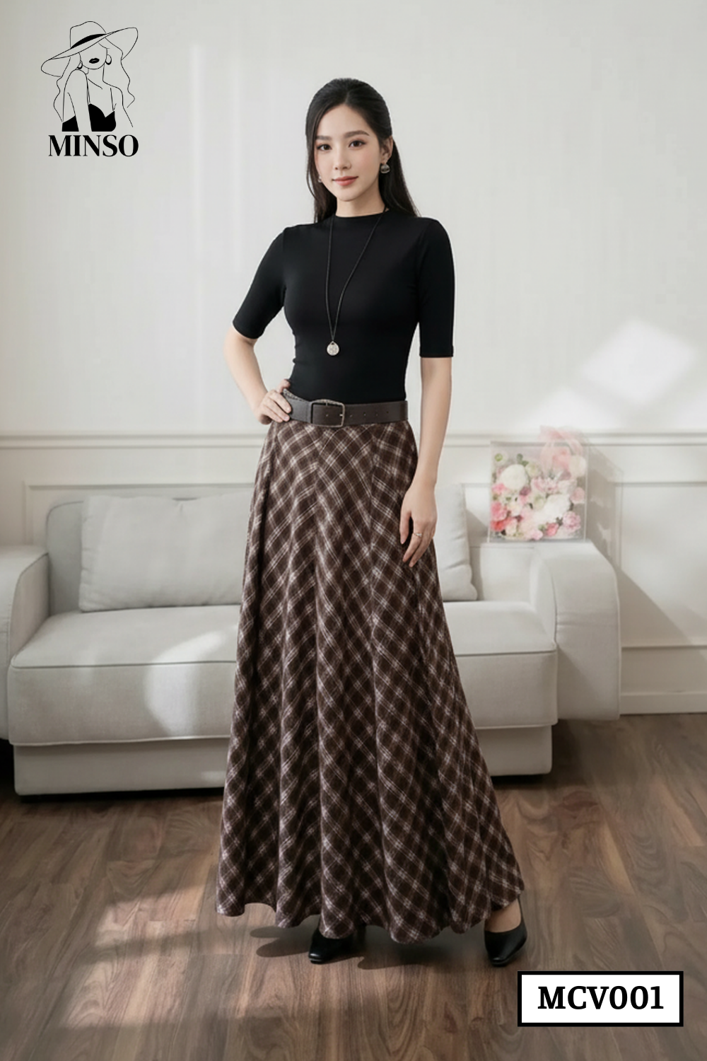 Chân váy dài dáng suông ống rộng MCV001