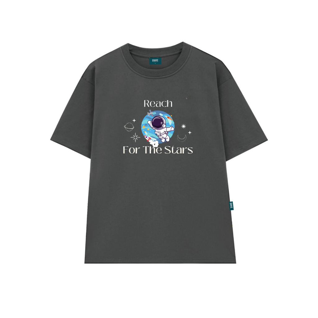 Áo thun oversize nam nữ local brand 𝐖𝐞 𝐓𝐞𝐞 Reach for the stars - WU0826_thumbnail_0