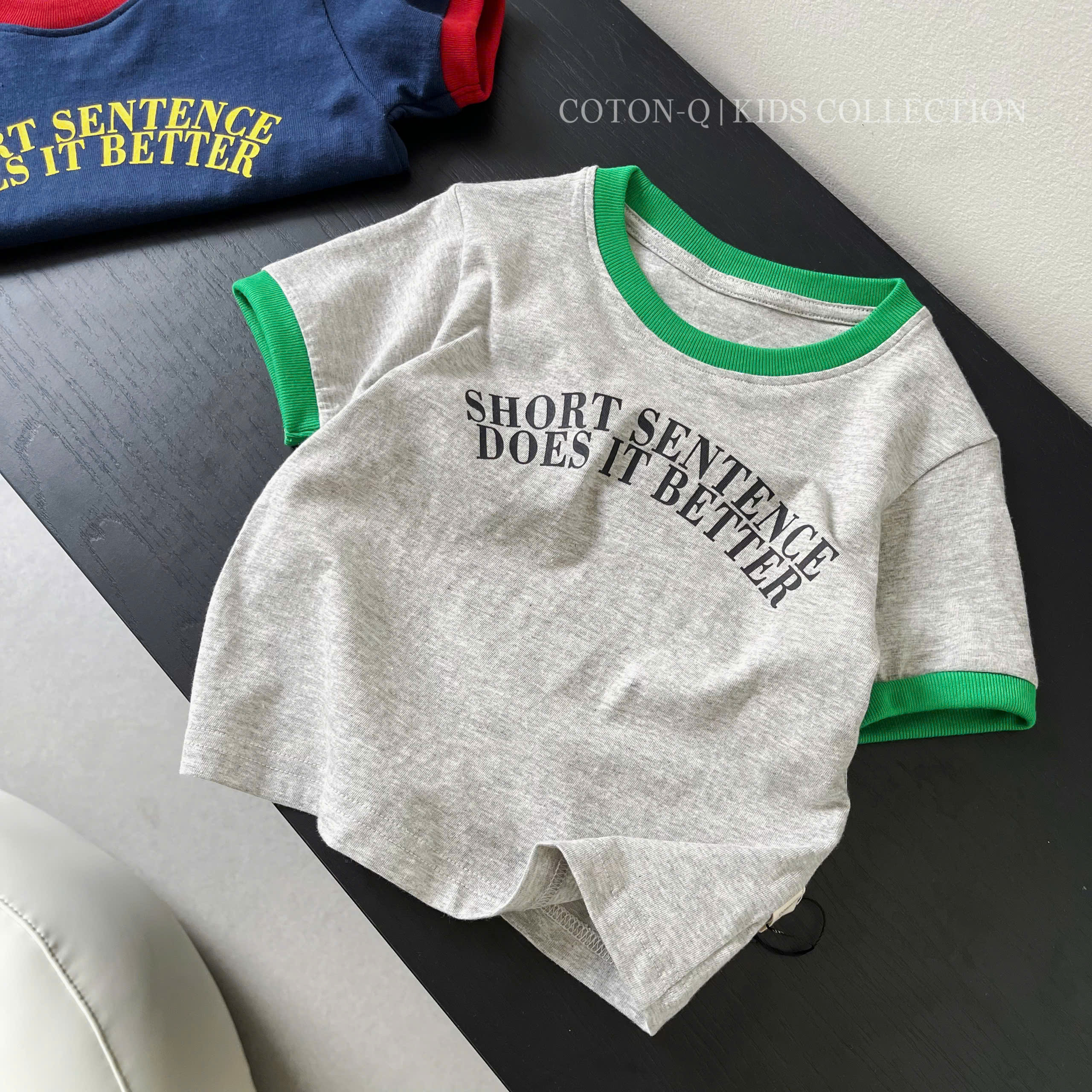 Set 3 áo thun phối viền bé ( NGẪU NHIÊN )_thumbnail_3