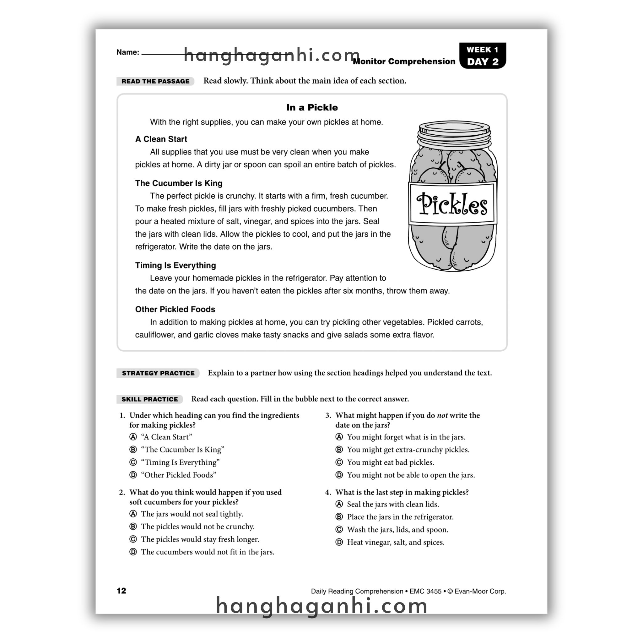 Bộ sách Daily Reading Comprehension – 8 Cuốn – Sách luyện đọc hiểu cho bé của nhà xuất bản Evan Moor_thumbnail_19
