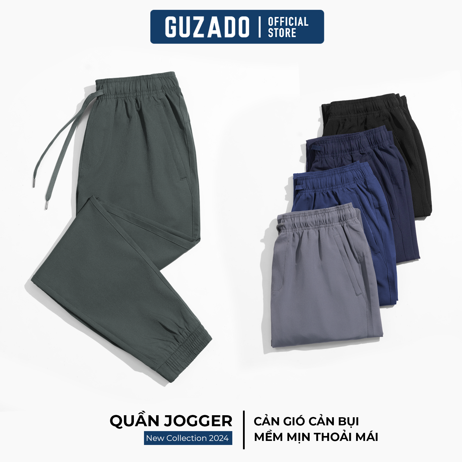 Quần Jogger Nam GUZADO Cạp Chun Vận Động Thoải Mái GDC02_thumbnail_2