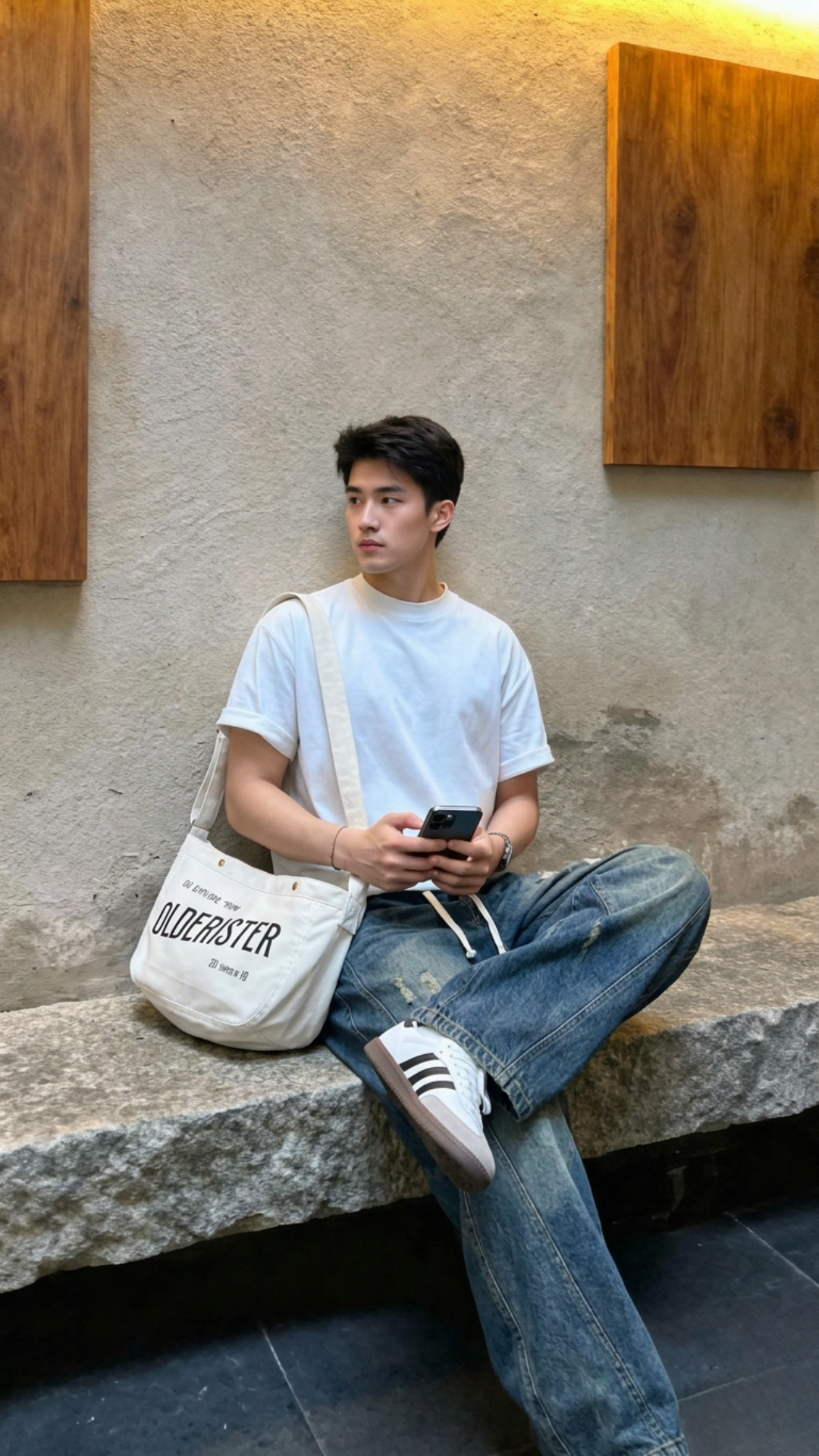 Áo thun trơn unisex form boxy AXT01 Miucho chất vải cotton co giãn 2 chiều_thumbnail_9