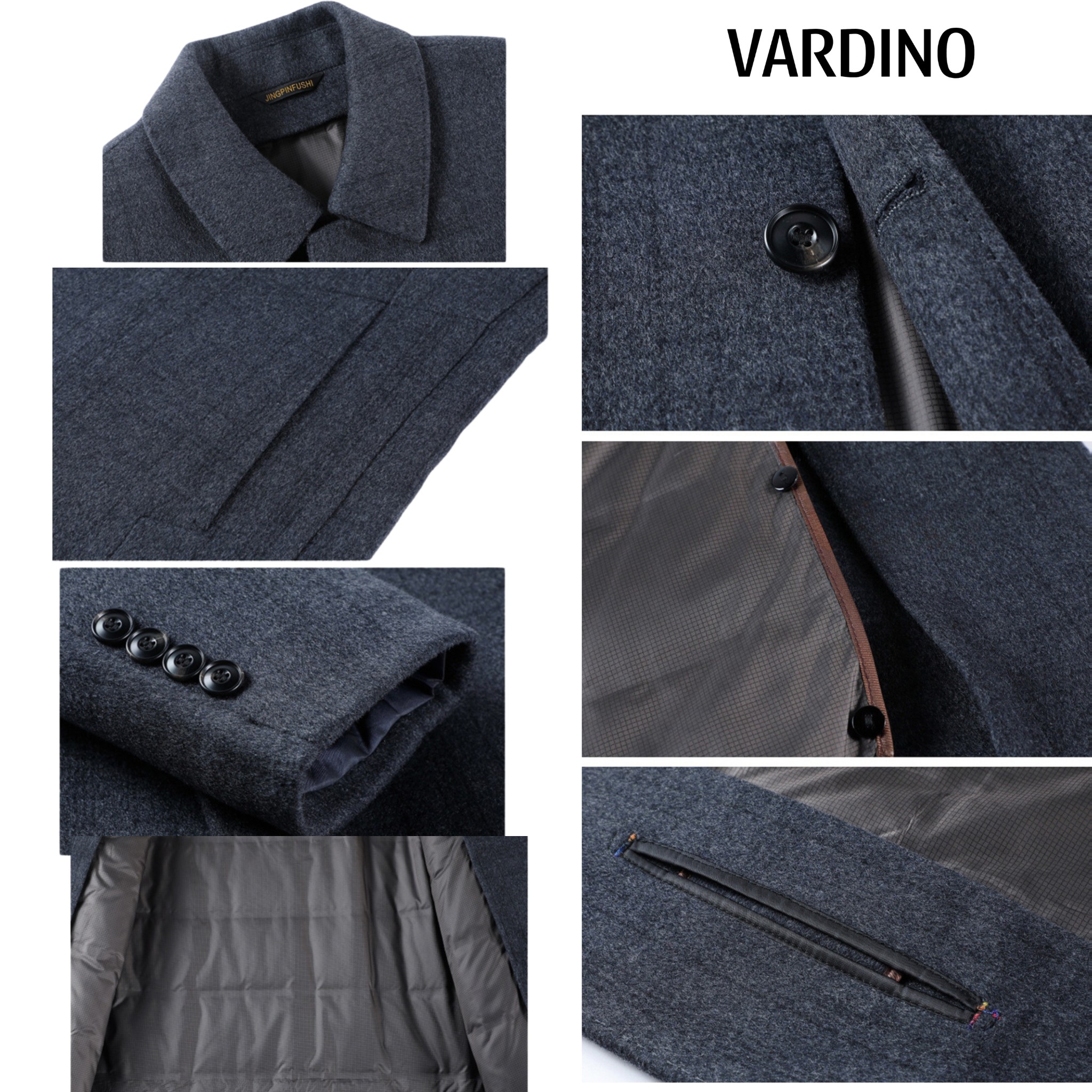 Áo khoác Mangto lót lông vũ, lông cừu D06_thumbnail_8