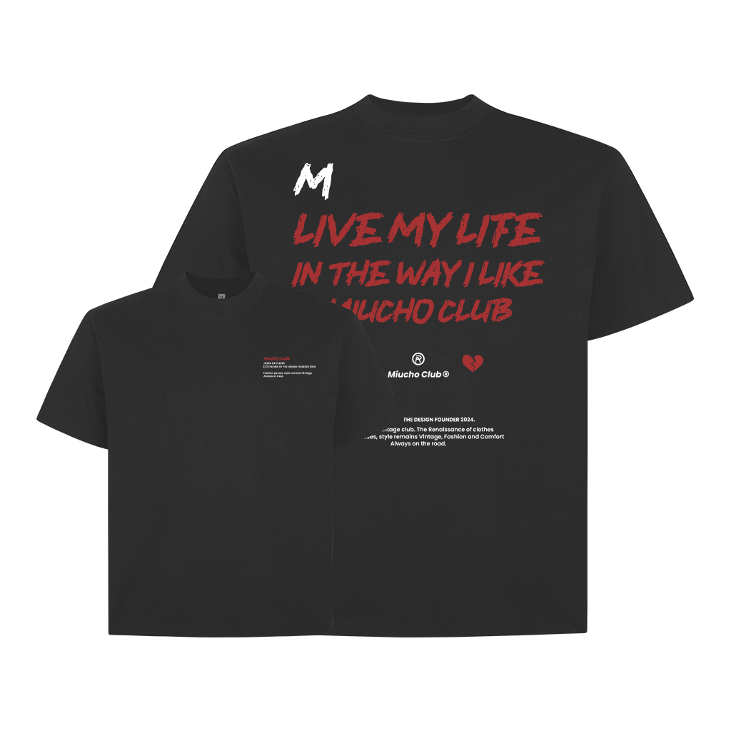 Áo phông nam form boxy vải 2C 250gsm AXD1610 Miucho Club Local Brand in mix_thumbnail_13